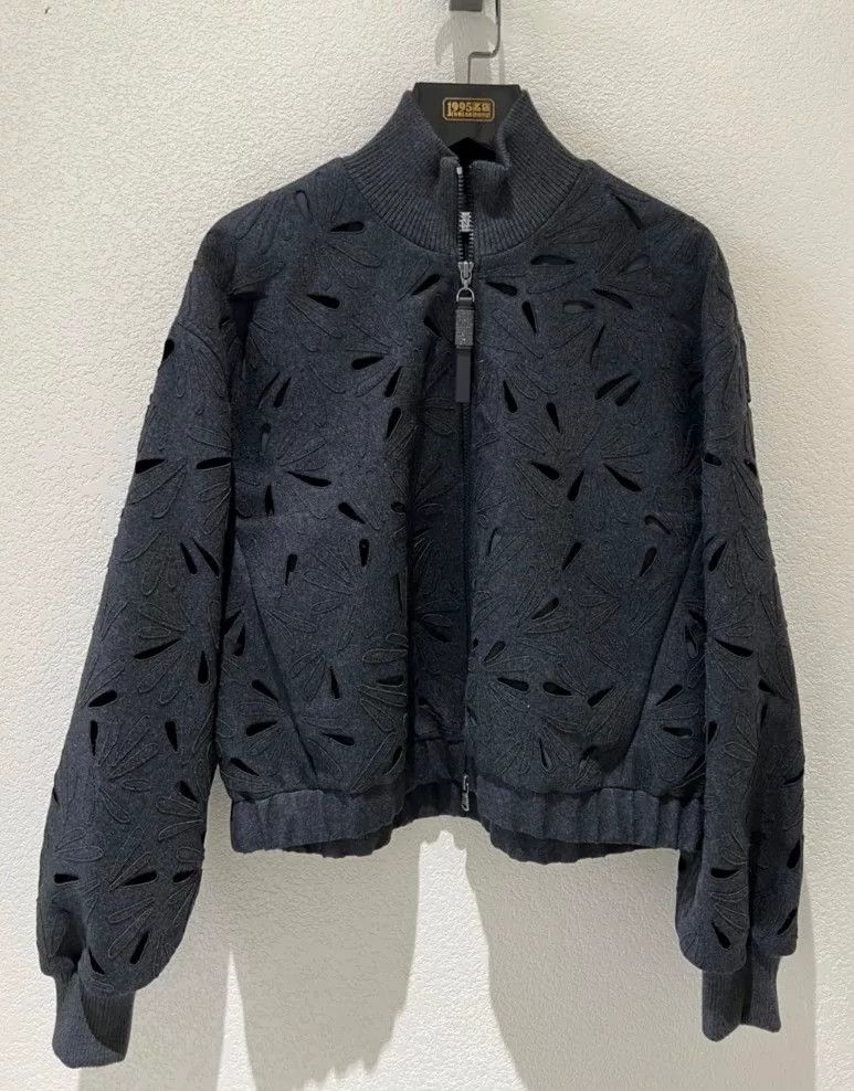 Brunello Cucinelli Brunello Cucinelli Women’s Lace Jacket Size S / US 4 / IT 40 - 1 Thumbnail
