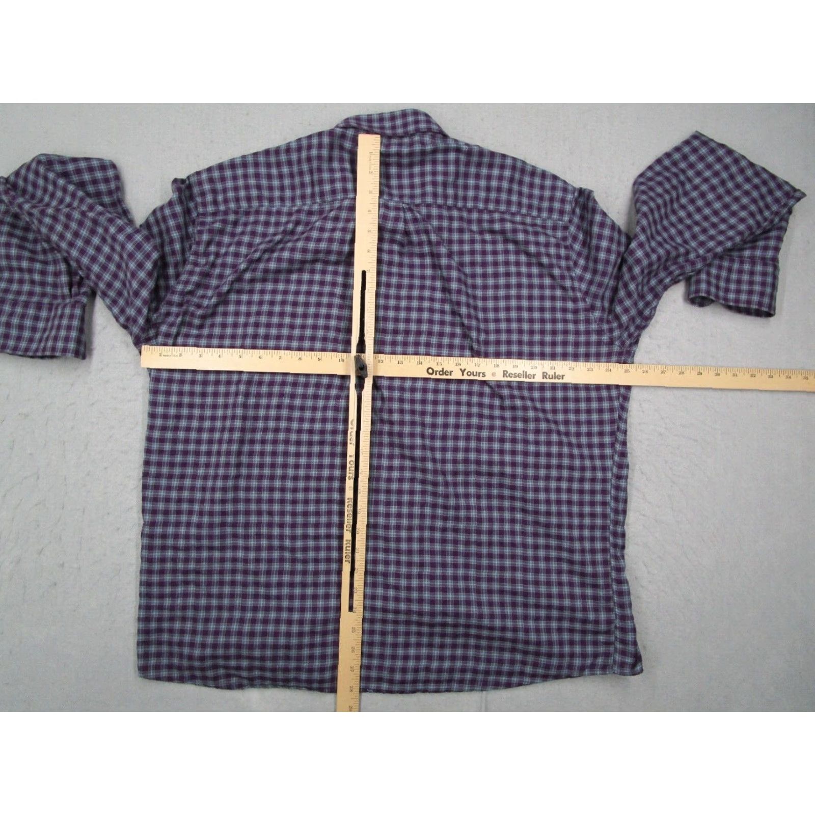 Peter Millar Peter Millar Men's Button-Up Shirt XL Purple Check Casual Dressy Classic Preppy Size US XL / EU 56 / 4 - 6 Thumbnail