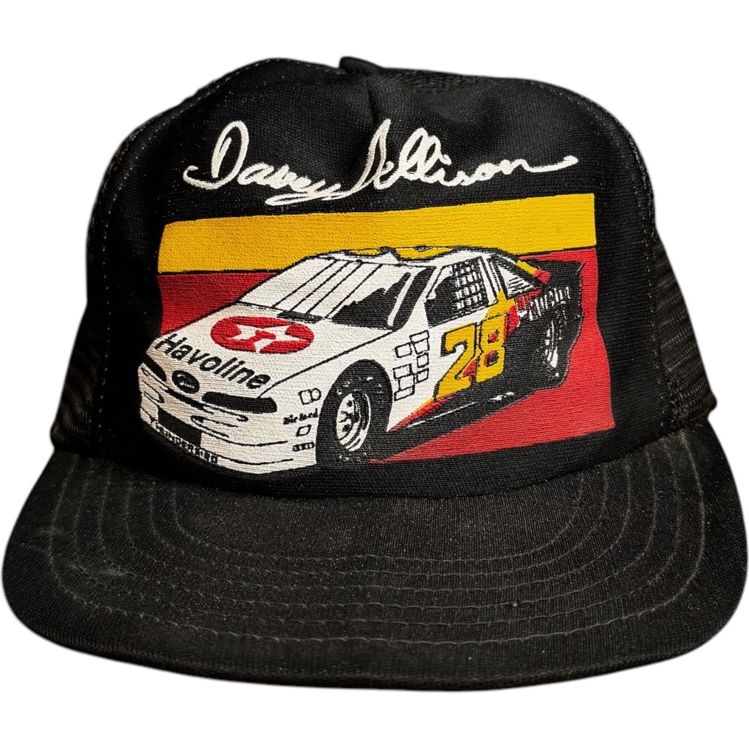 Vintage Vintage Davey Allison Snapback Trucker Hat Size ONE SIZE - 1 Thumbnail