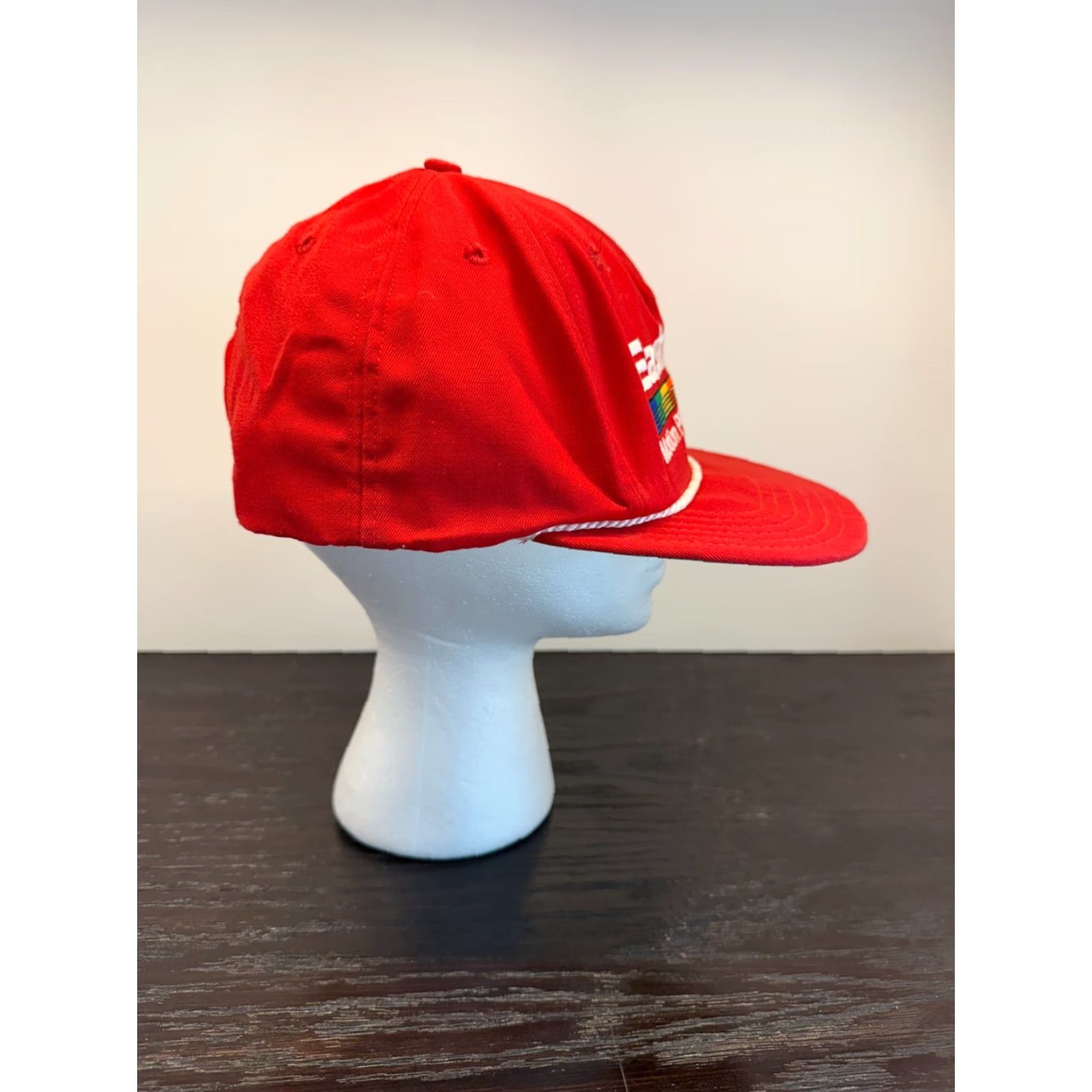 New Era Vintage Eastman Trucker Hat Cap Men One Size Red New Era Retro 80s 90s Movie Beach Sports Size ONE SIZE - 3 Thumbnail