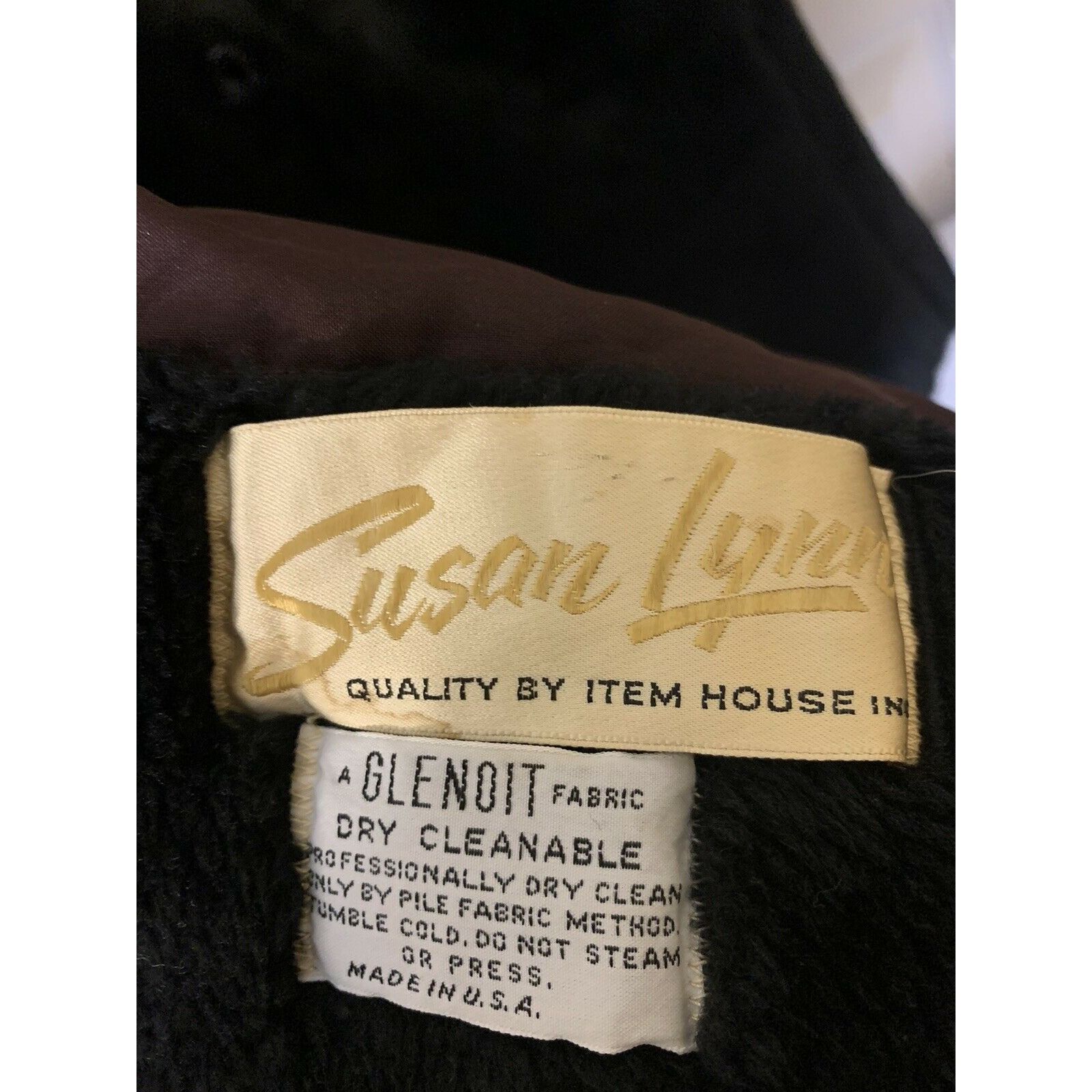 Vintage Vintage 1960s Women's Sz S Coat Susan Lynn Black Glenoit Fau Size S / US 4 / IT 40 - 2 Thumbnail