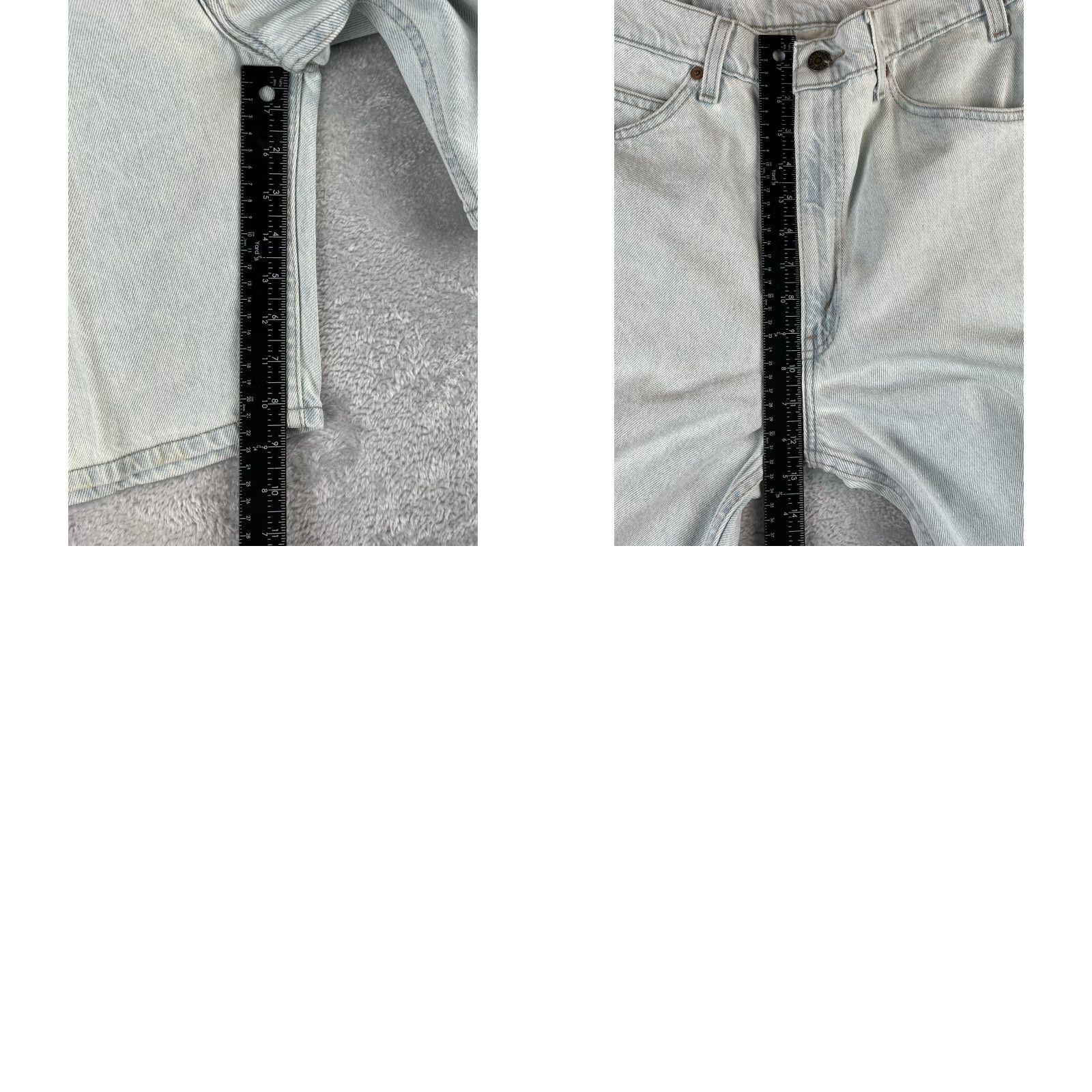 Levi's VINTAGE Levi's 505 Jorts Mens 32x8.5 Regular Fit Denim Light READ Size US 32 / EU 48 - 8 Thumbnail