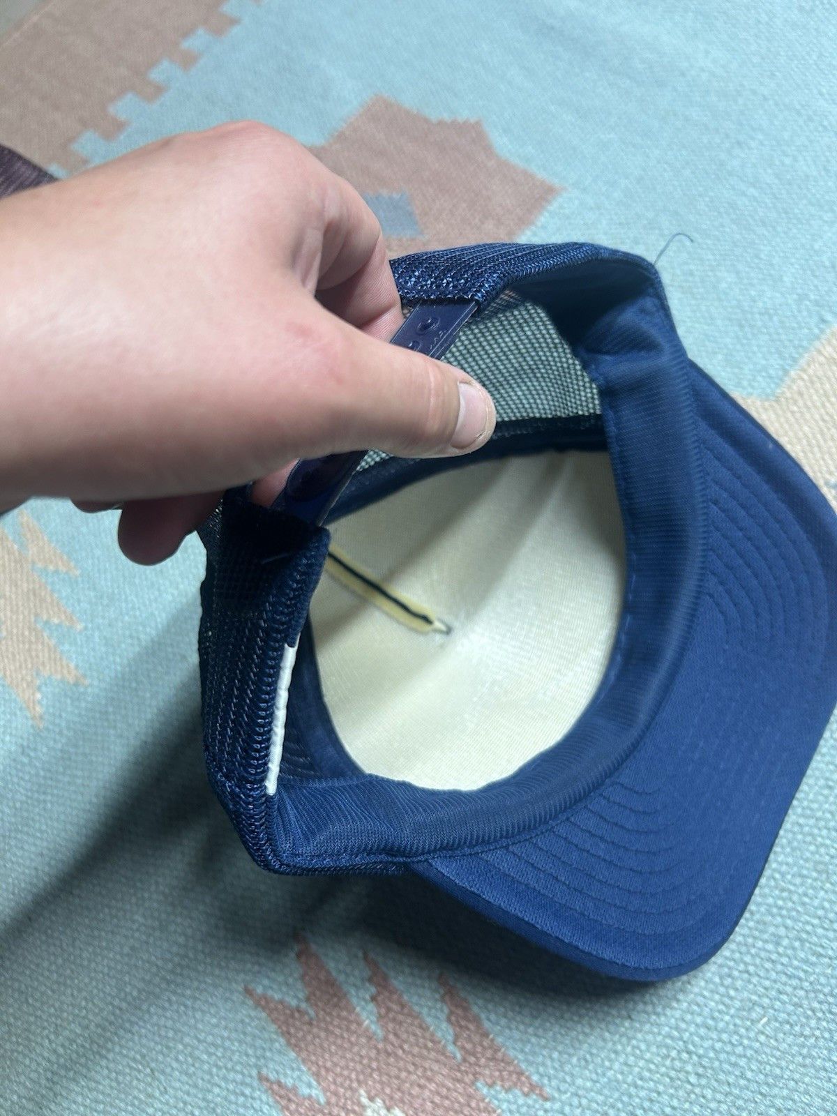 Vintage Vtg trucker hat Majstic Van navy blue adjustable SnapBack Size ONE SIZE - 7 Thumbnail