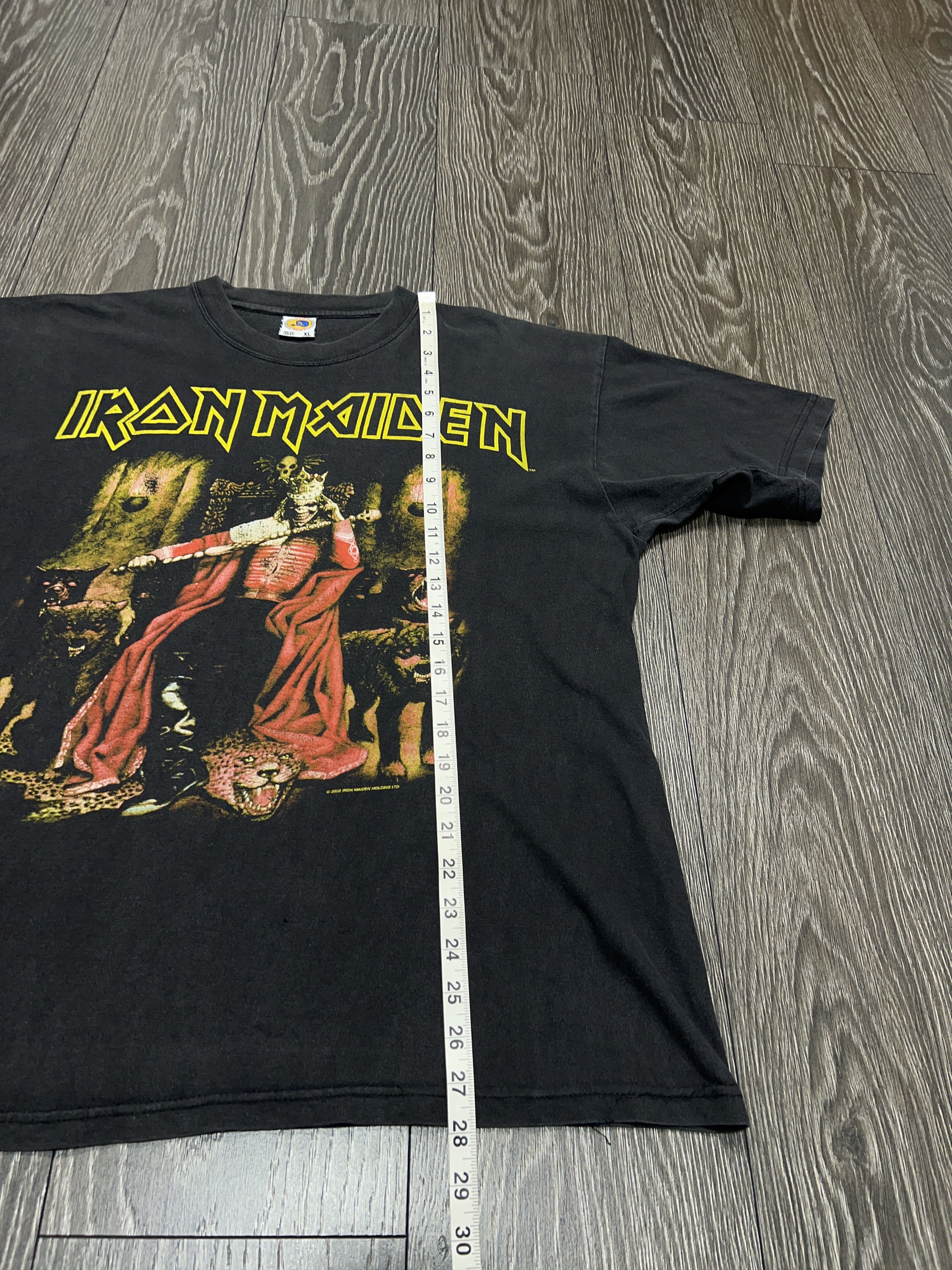 Vintage IRON MAIDEN 2002 Rock Band T Shirt Tee Big Logo Mens Size US XL / EU 56 / 4 - 9 Thumbnail