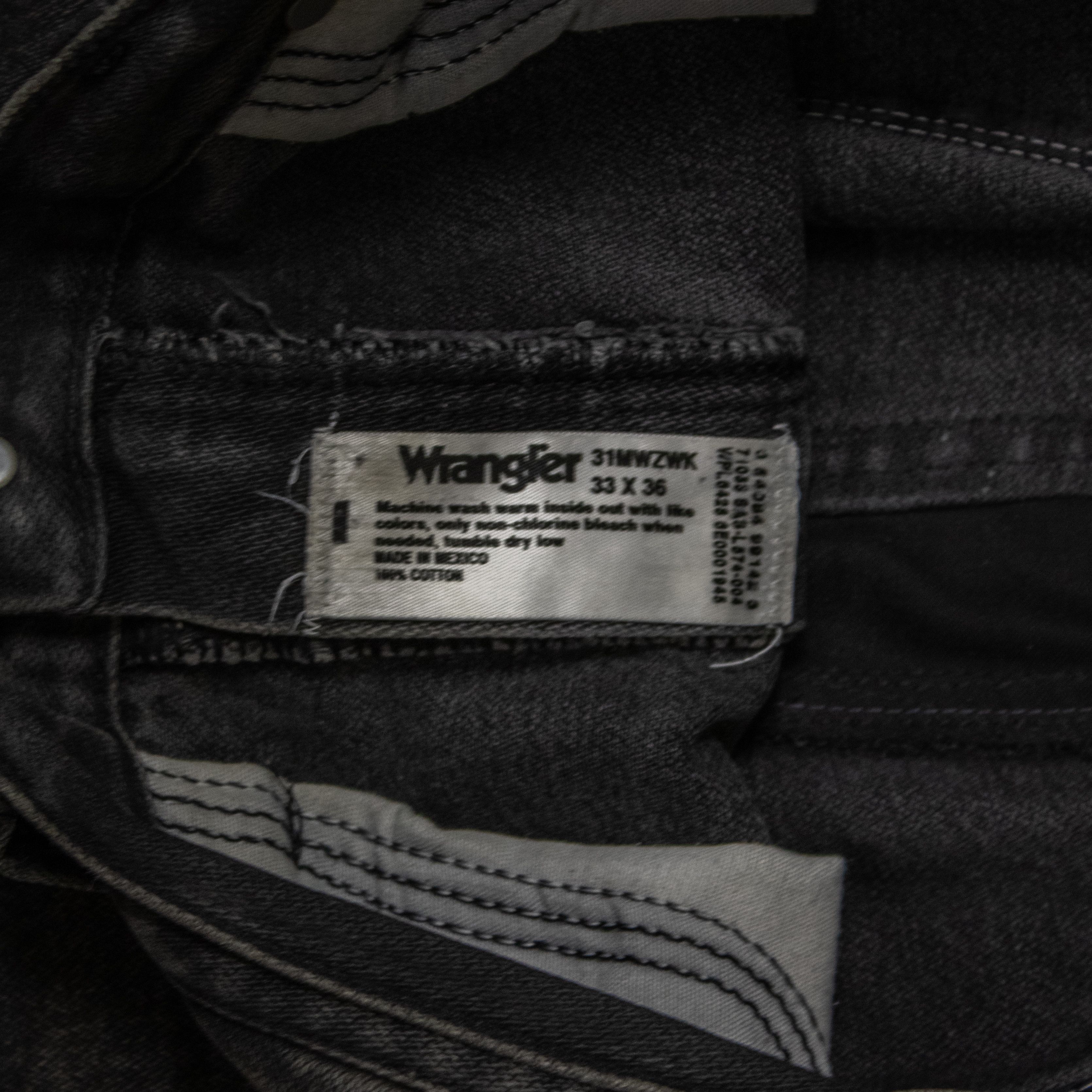 Wrangler Y2K 2000's's Faded Painted Baggy Cropped Denim Jean's Size US 36 / EU 52 - 8 Thumbnail