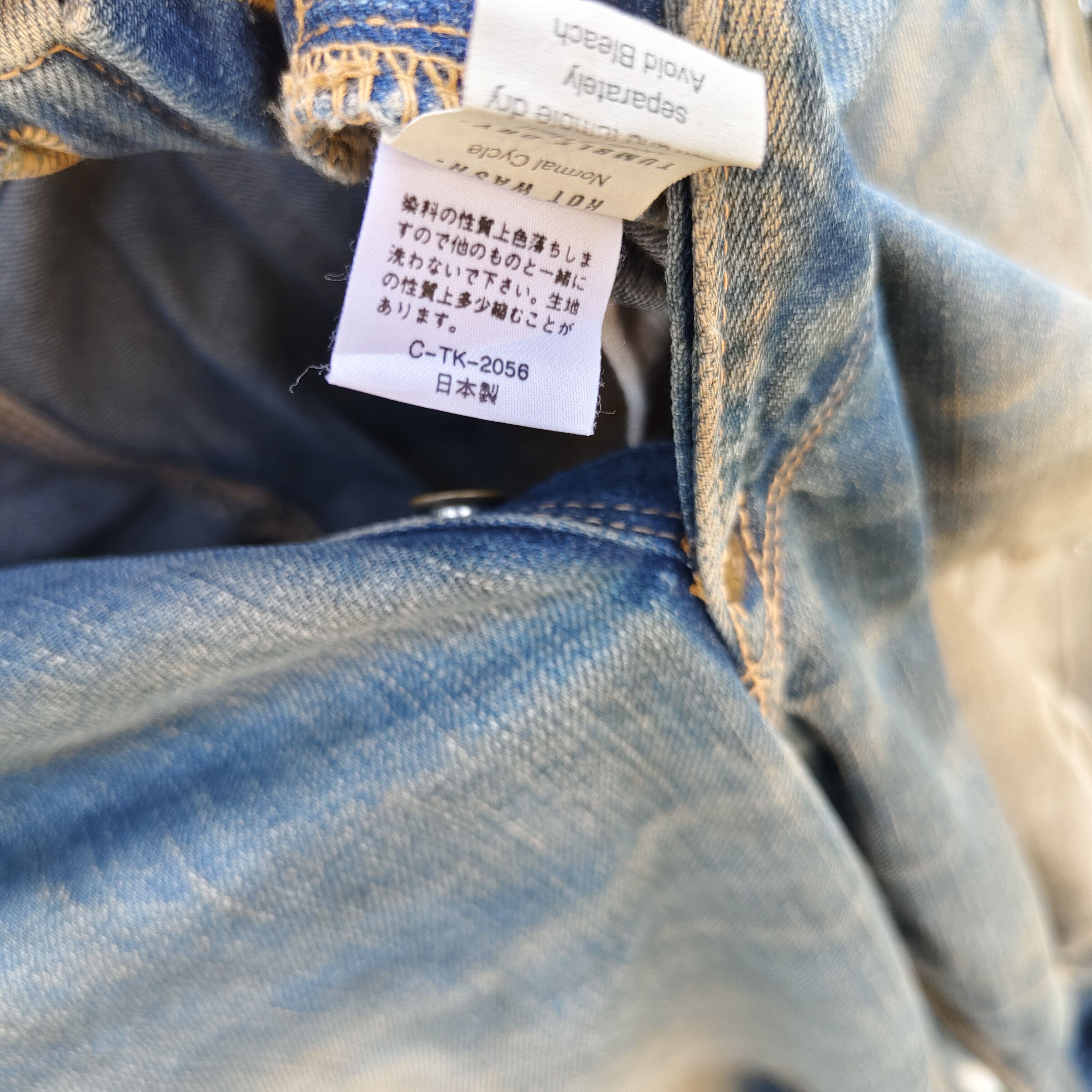 Lee Vintage 90s Lee Cowboy Selvedge Destroyed Jean Size US 30 / EU 46 - 13 Thumbnail