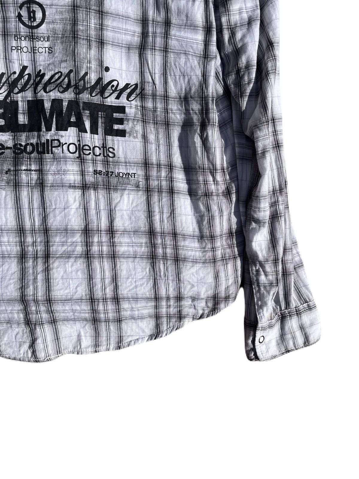 If Six Was Nine 2000s Japanese archive Vkei Poem Plaid Shirts Gyaruo Y2K Size US M / EU 48-50 / 2 - 5 Thumbnail