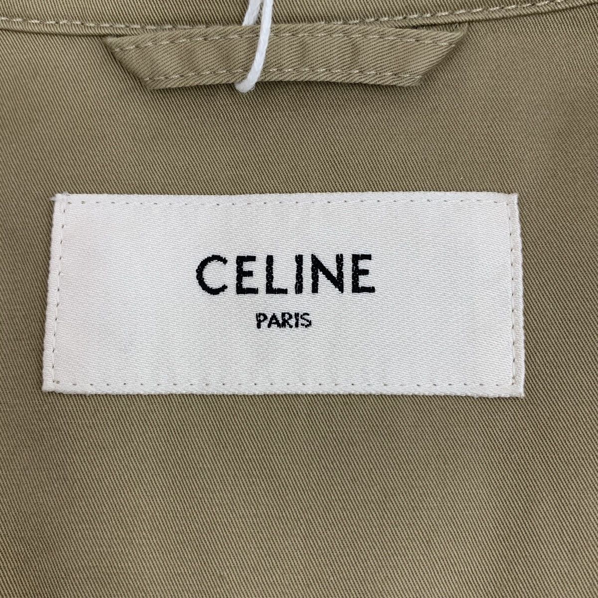 Celine Celine Army Green Linen Blend Long Sleeve Shirt K26WX Size S / US 4 / IT 40 - 5 Thumbnail