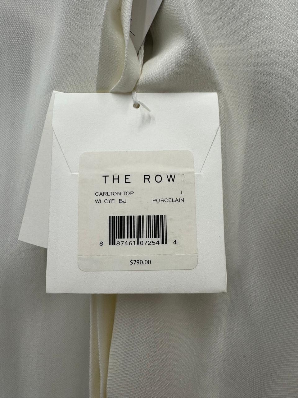 The Row The Row CARLTON White Sheer Viscose Oversized Blouse Size L / US 10 / IT 46 - 10 Thumbnail