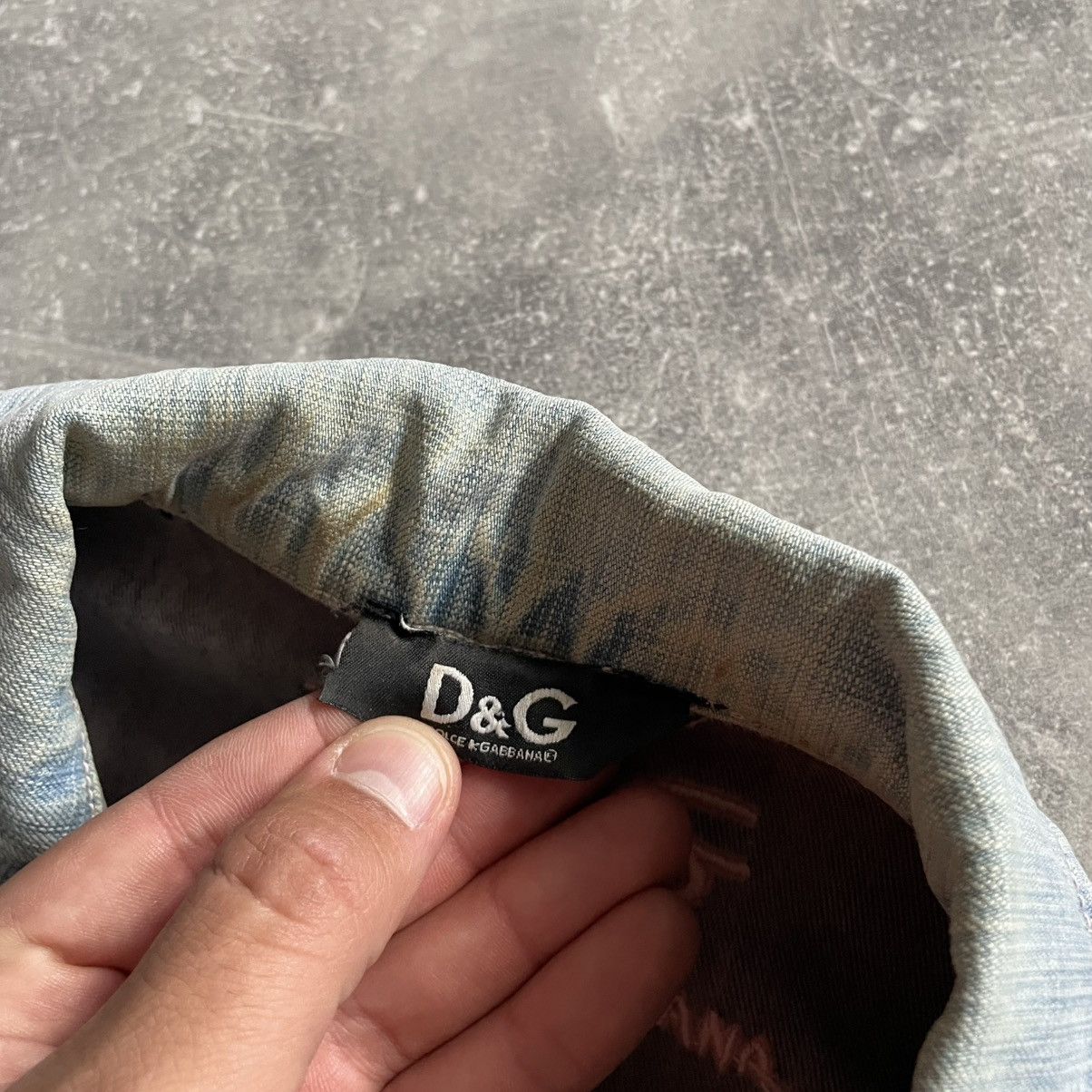 Dolce & Gabbana Vintage Dolce Gabbana Denim Jacket dg bomber moto jeans Size L / US 10 / IT 46 - 2 Thumbnail
