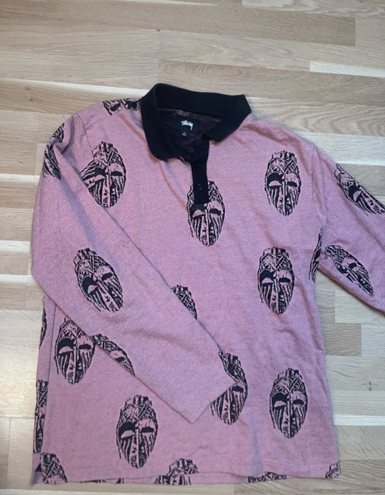 Stussy Stussy Mask longsleve Polo! Size US L / EU 52-54 / 3 - 1 Thumbnail
