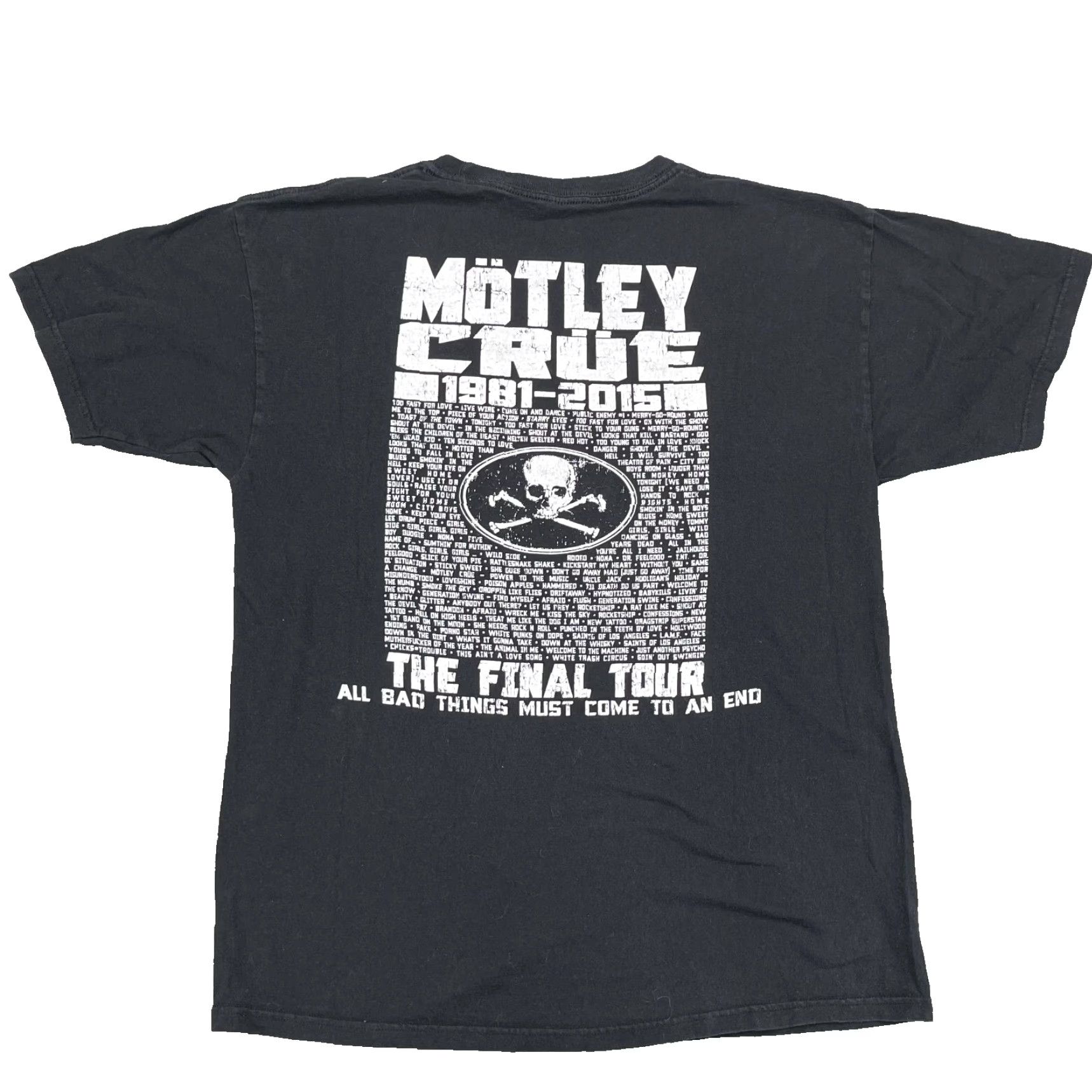Vintage Montley Crue Band T-Shirt Mens Black Large Rock Tee 80's Final Tour Y2K Vintage? Size US L / EU 52-54 / 3 - 2 Thumbnail