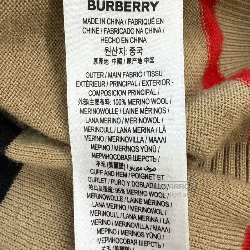 Burberry Burberry Colorful Wool Women's Cardigan. Size L / US 10 / IT 46 - 5 Thumbnail