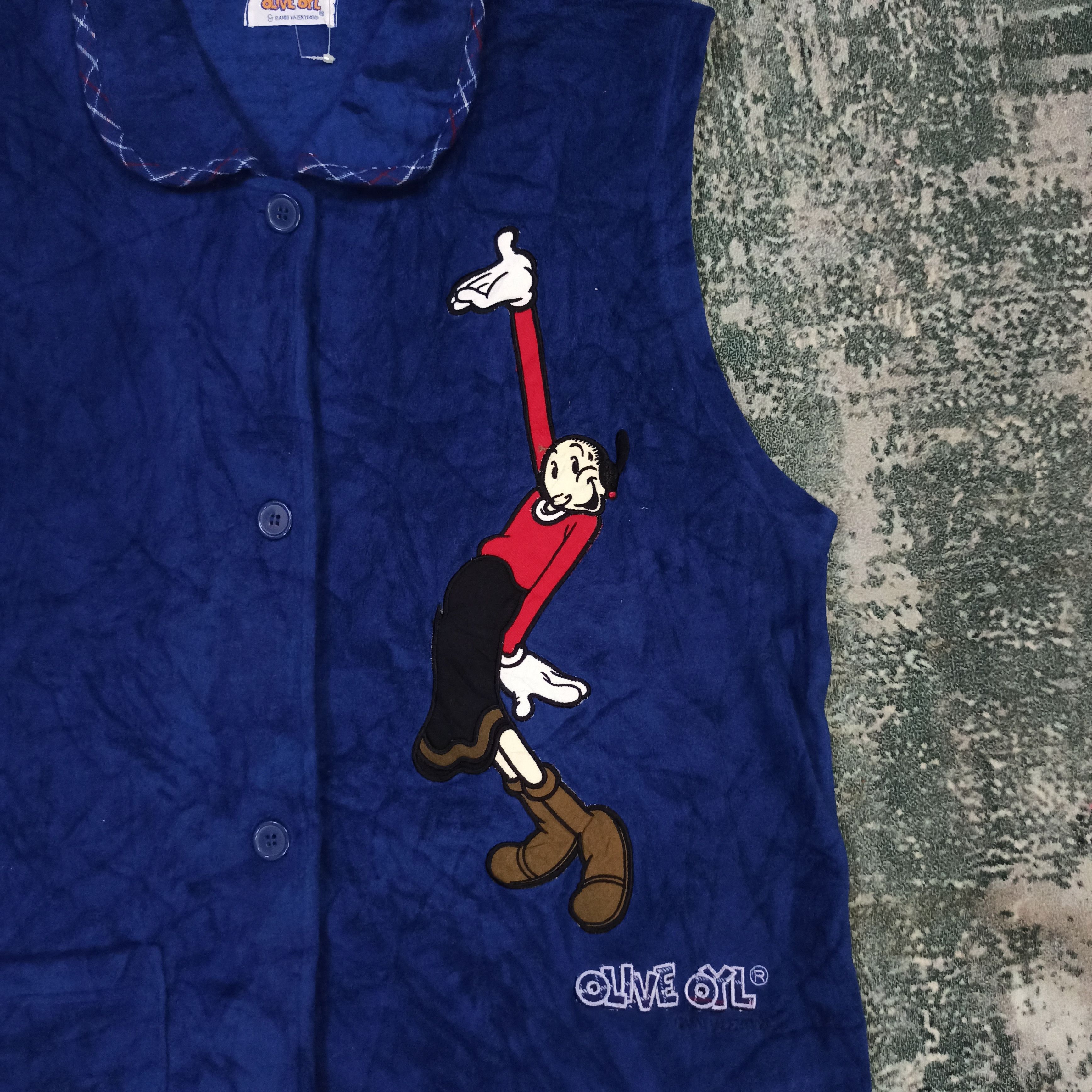 Cartoon Network Rare Olive Oyl Cartoon Character Popeye Fleece Jacket Size US L / EU 52-54 / 3 - 3 Thumbnail