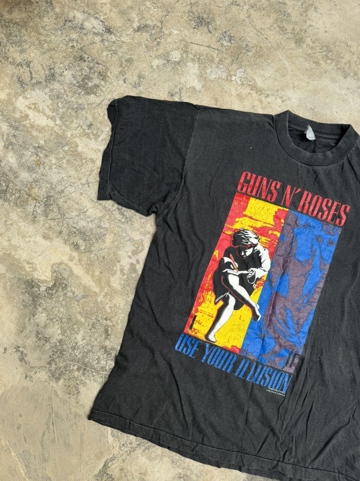 Band Tees × Vintage VINTAGE 90s GUNS N ROSES USE YOUR ILLUSION TOUR BAND TSHIRT Size US L / EU 52-54 / 3 - 2 Thumbnail