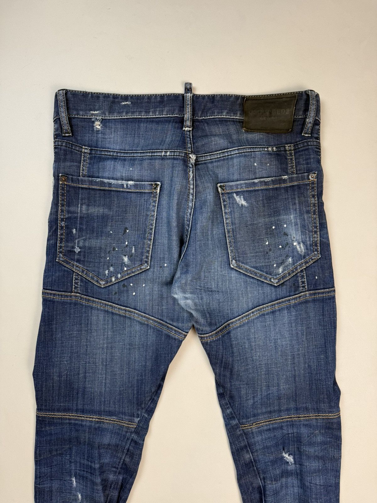 Dsquared2 Dsquared2 Men’s Distressed Denim Tidy Biker Jeans Size 48 Size US 32 / EU 48 - 22 Thumbnail