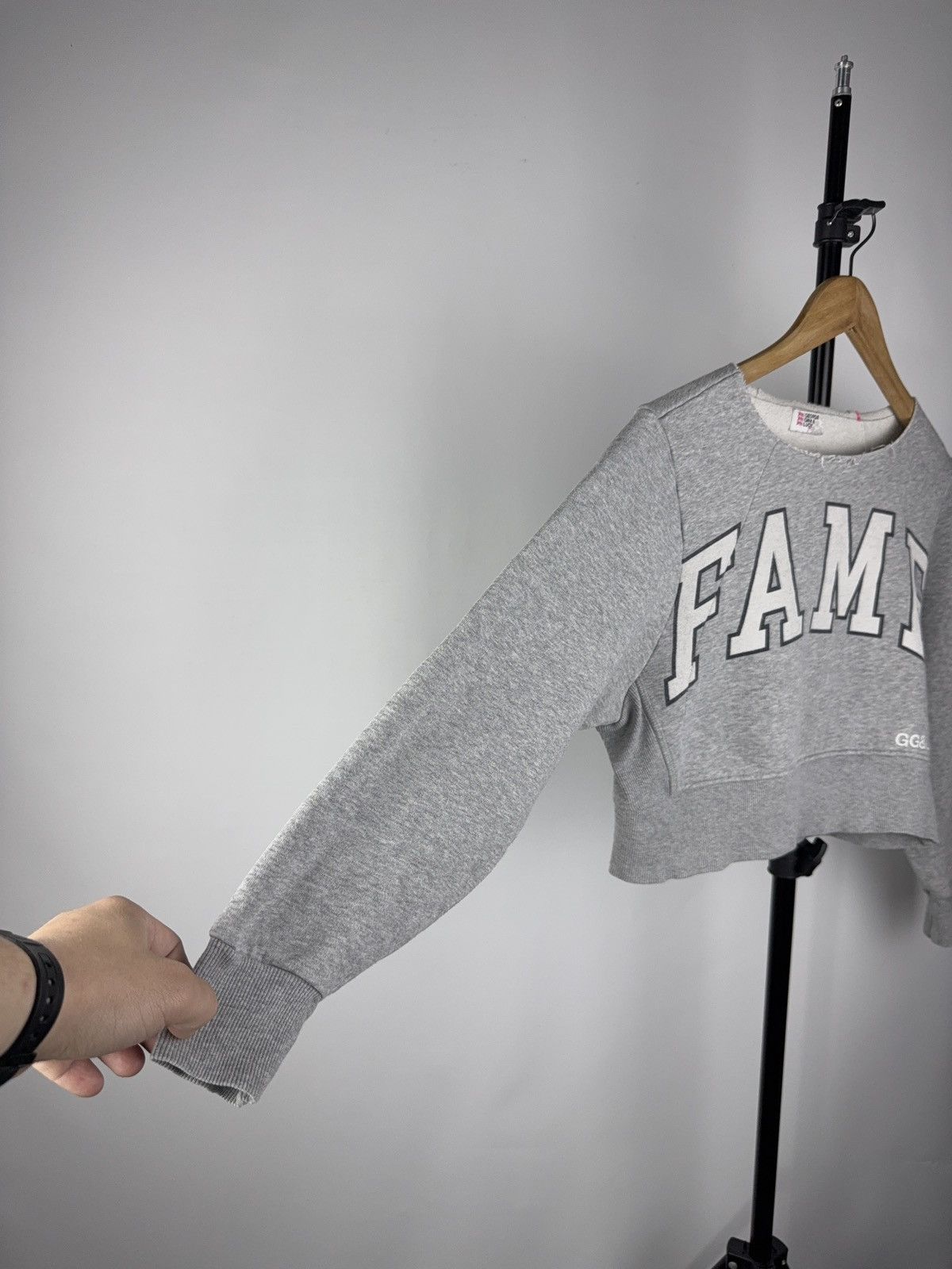 Designer × Japanese Brand Vintage❗️ 90s GG&L George Gina&Lucy Crop sweatshirt Size XS / US 0-2 / IT 36-38 - 2 Thumbnail