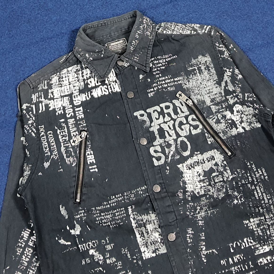 BERNINGS SHO Vintage Bernings Sho Japan Clip Button Up Shirt C286N16 Size US S / EU 44-46 / 1 - 2 Thumbnail