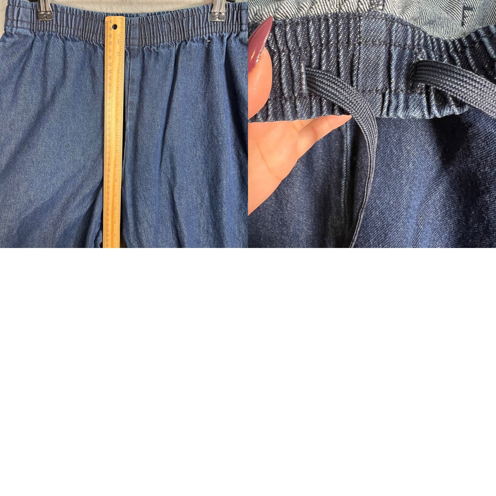Muji VINTAGE Muji Men’s Small Relaxed Fit Denim Jogger Pants Blue Elastic Waist Casual Size US 29 - 8 Thumbnail
