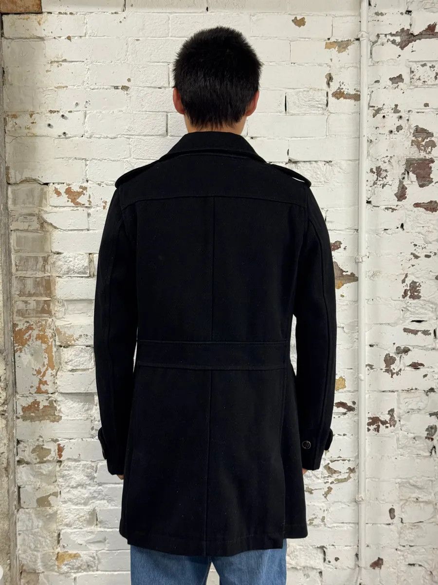 Diesel 2000s Diesel Black Buttuoned Wool Duffle Coat Size US L / EU 52-54 / 3 - 3 Thumbnail