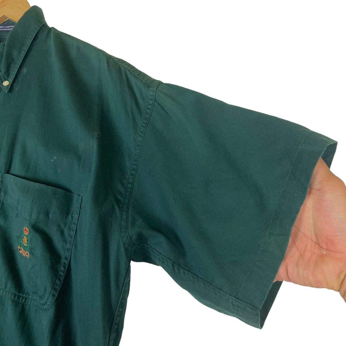 Chaps Ralph Lauren 🔥LAST PRICE🔥 Vintage Chaps Ralph Lauren Dark Green Shirt Size US M / EU 48-50 / 2 - 8 Thumbnail