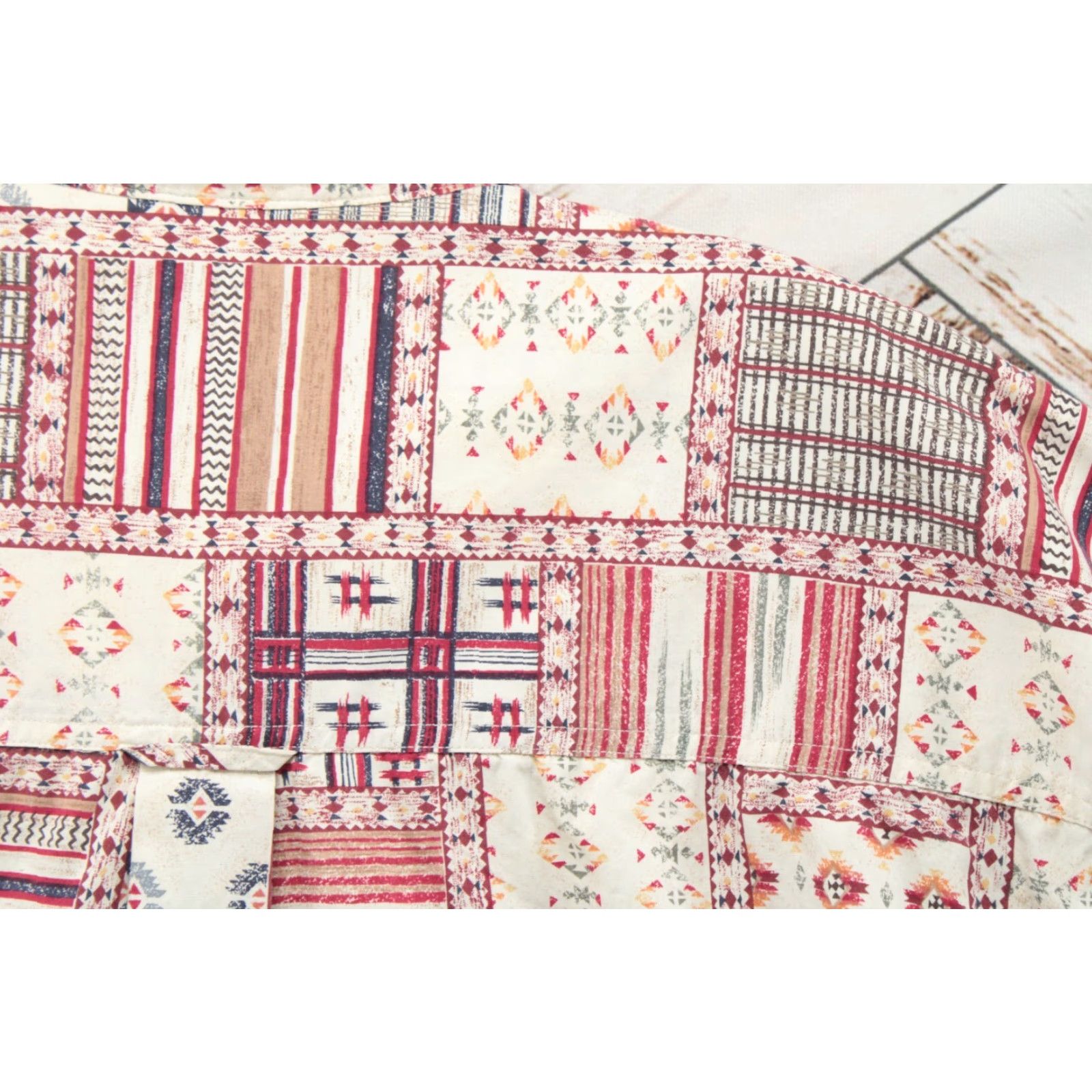 Ralph Lauren VINTAGE Chaps Ralph Lauren Shirt Mens L Patch Work Southwestern Print Long Sleeve Size US L / EU 52-54 / 3 - 4 Thumbnail