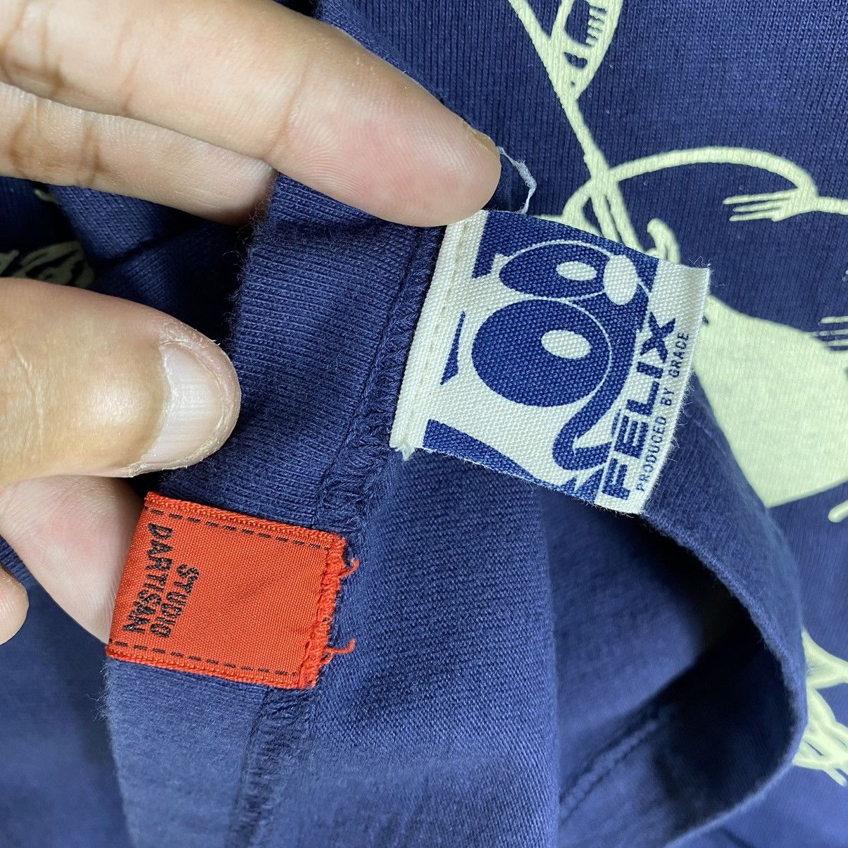 Studio D'Artisan STUDIO D'ARTISAN FELIX Let's Fishing Hunter Cat Indigo Tee Size US L / EU 52-54 / 3 - 9 Thumbnail