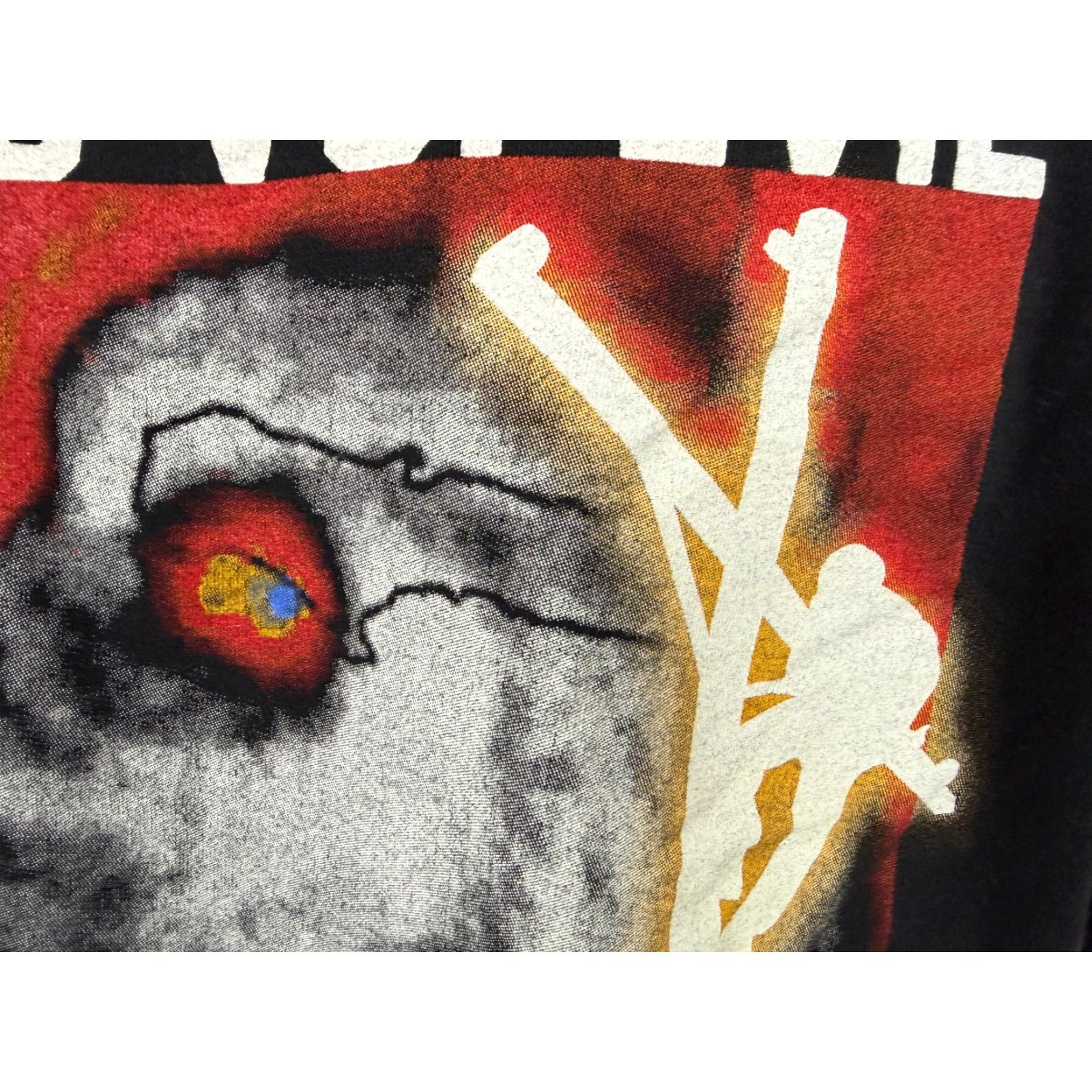 Vintage Lineman Shirt Bayside T-Shirt XXL Men Black 2016 Hurricane Matthew Good vs Evil Power Lines Linejunk USA Vintage No Size US XL / EU 56 / 4 - 7 Thumbnail