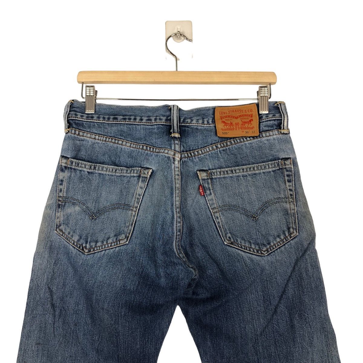 Levi's 🔥VINTAGE LEVI’S STRAIGHT CUT DISTRESSED DENIM JEANS Size US 30 / EU 46 - 9 Thumbnail