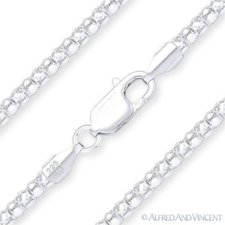 Other 3.3mm Popcorn Link Coreana Italian Chain Bracelet 7.5" Size ONE SIZE - 1 Thumbnail