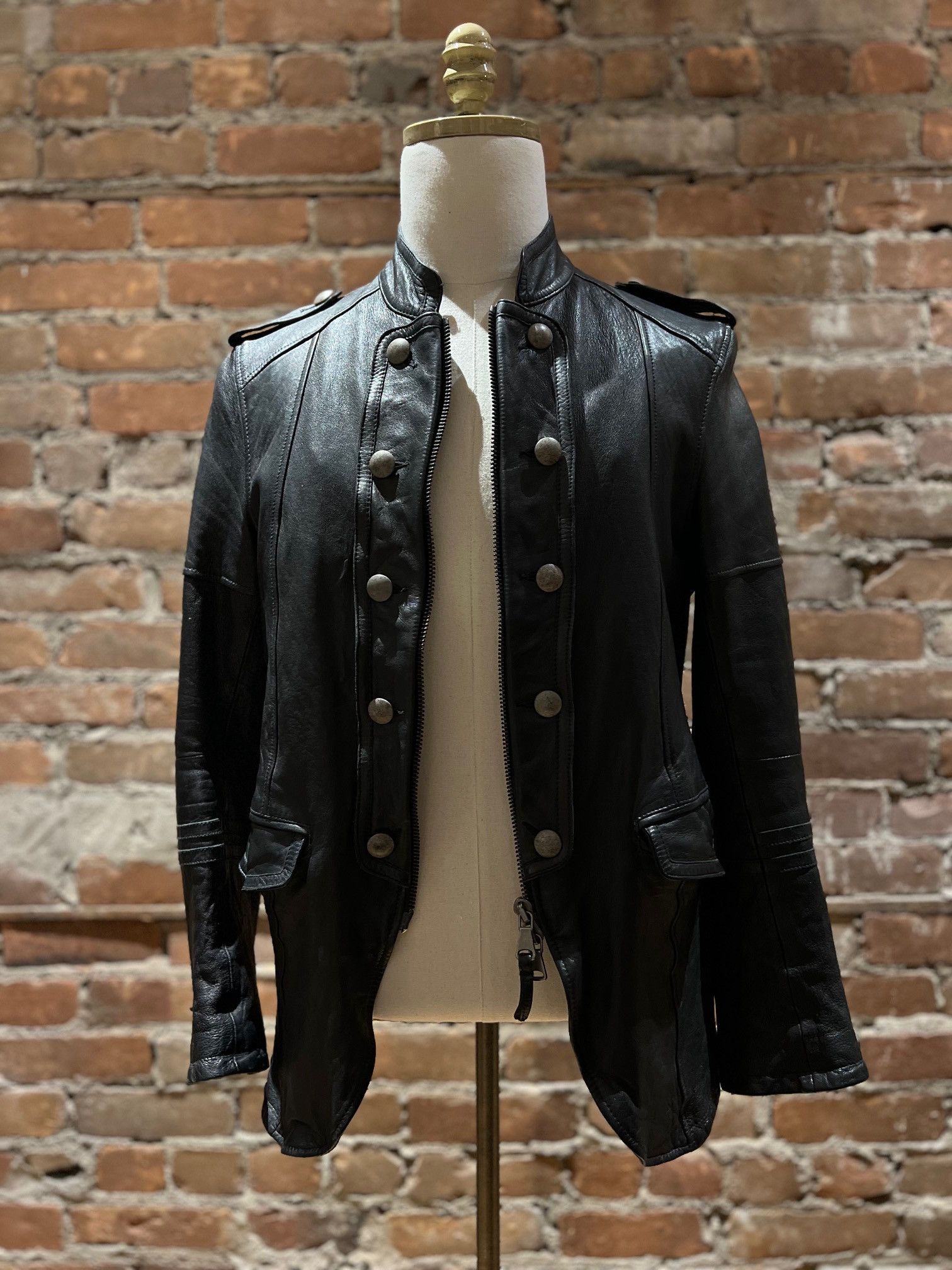 Other EMPRESA “Military Officer” Leather Jacket Size US M / EU 48-50 / 2 - 5 Thumbnail