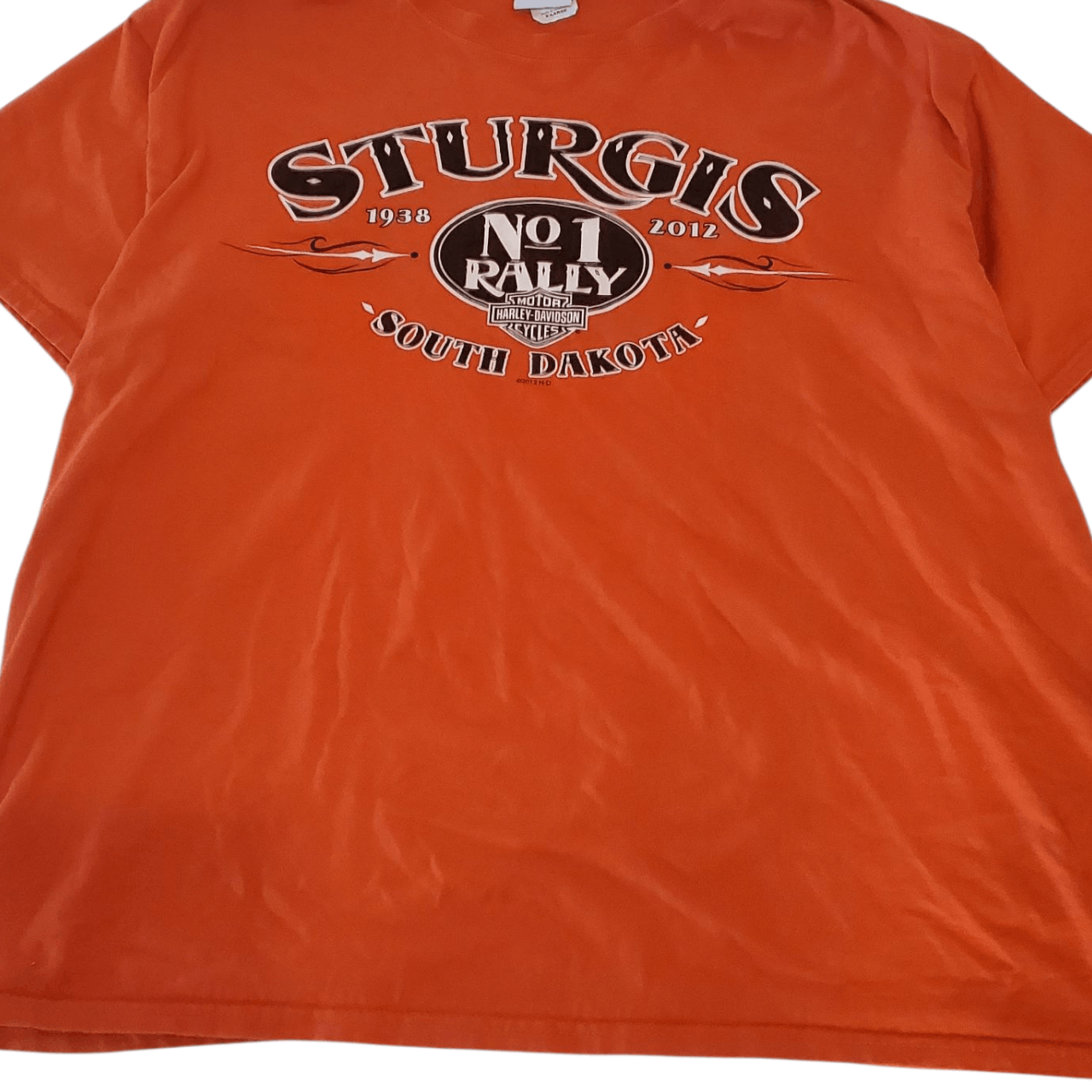 Harley Davidson 2012 Harley Davidson X Sturgis Script T-Shirt Size US XL / EU 56 / 4 - 2 Thumbnail