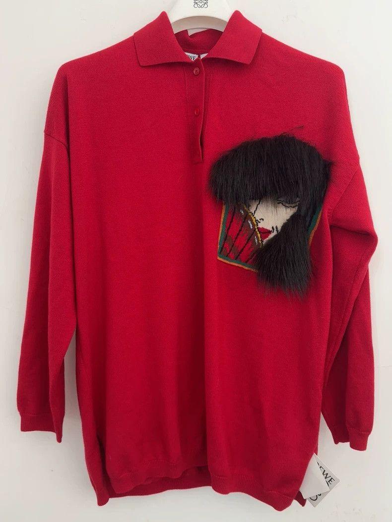 Loewe LOEWE Wool Polo collar sweater Size S / US 4 / IT 40 - 4 Thumbnail