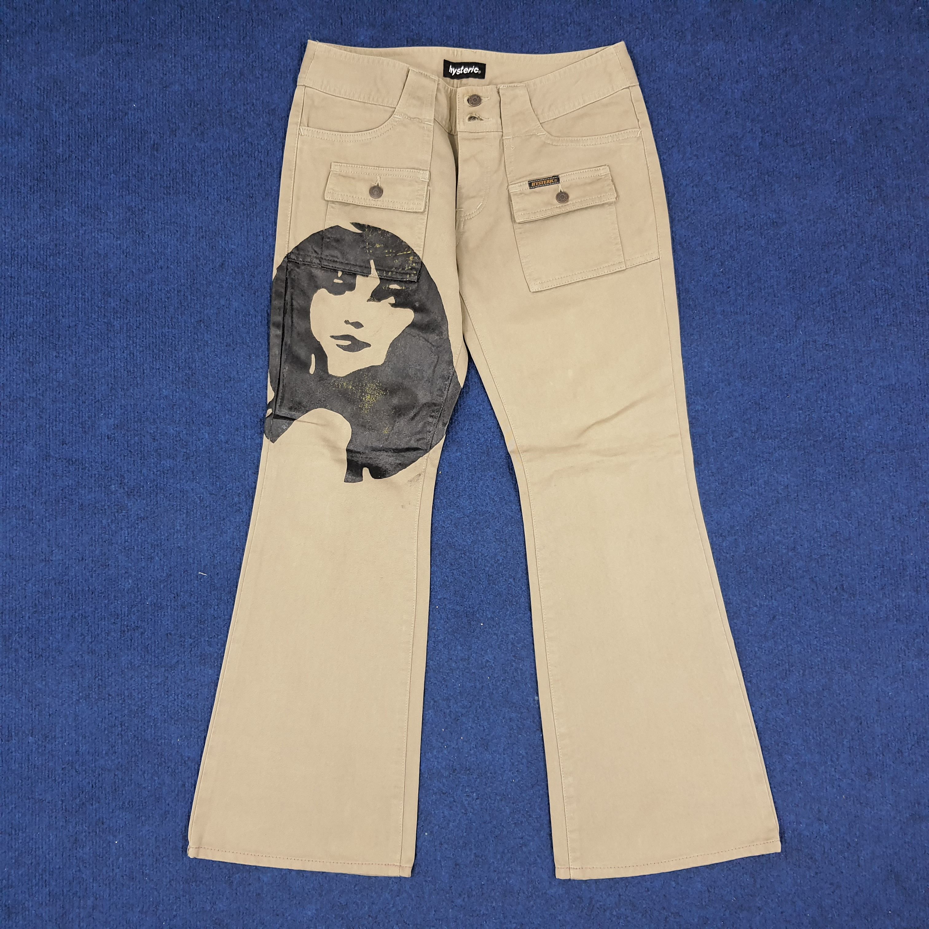 Hysteric Glamour × Japanese Brand × Vintage Vintage Hysteric Glamour Boot Cut Custom Logo Pants Size 27" / US 4 / IT 40 - 1 Thumbnail