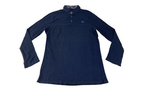 Burberry Hype Burberry Black Label Plain Polo Longsleeve Tee Size US M / EU 48-50 / 2 - 1 Thumbnail