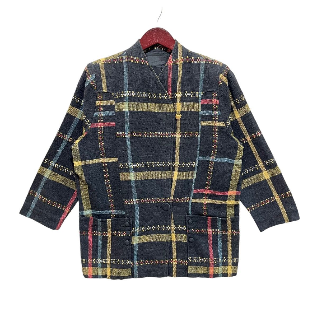 Indigo × Japanese Brand × Vintage Rare Vintage Japanese Boro Shashiko Single Button Jacket Size US M / EU 48-50 / 2 - 1 Thumbnail
