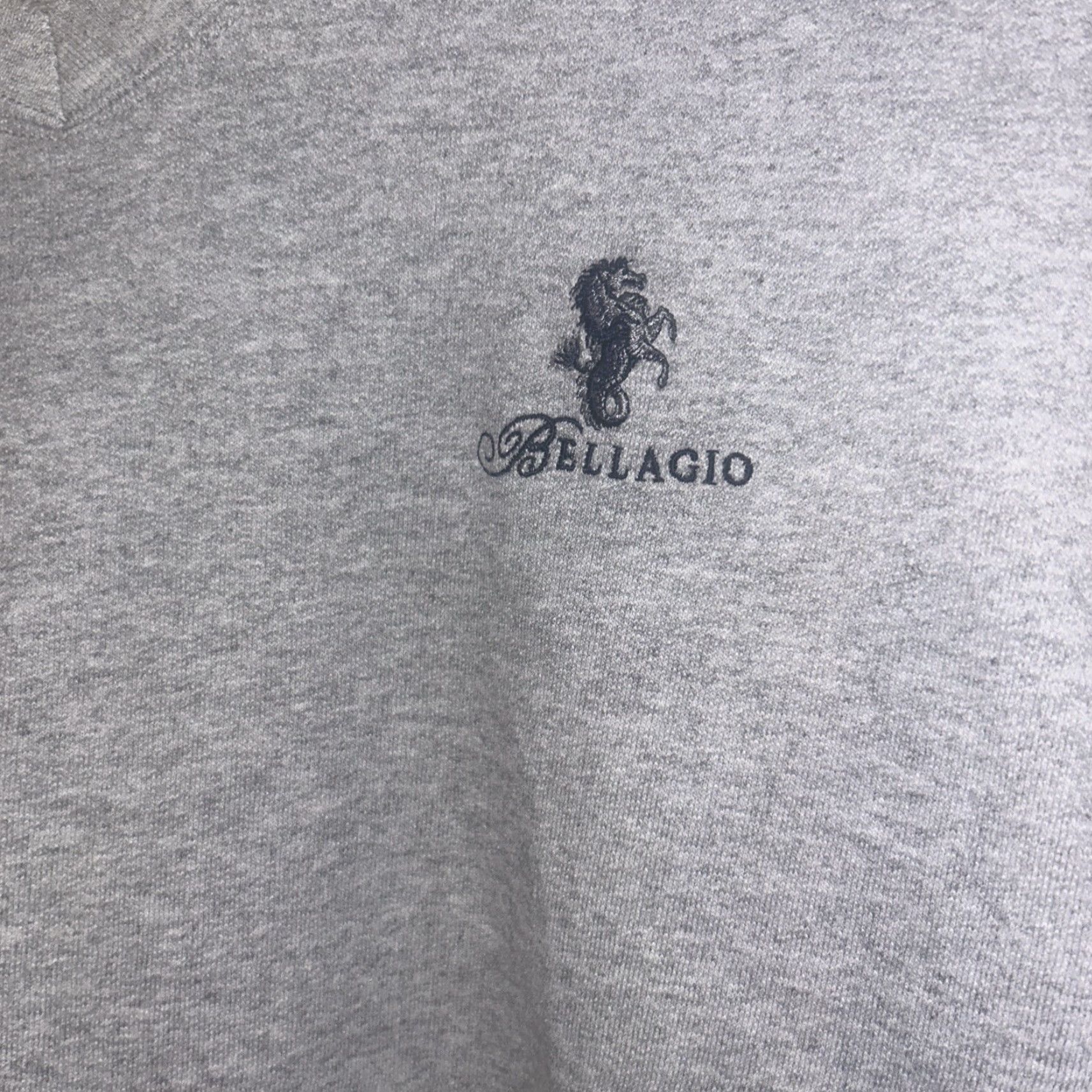 Vintage VINTAGE Bellagio Mens Sweatshirt V-neck Gray 90s Top Large XL Mens Size US XL / EU 56 / 4 - 2 Thumbnail