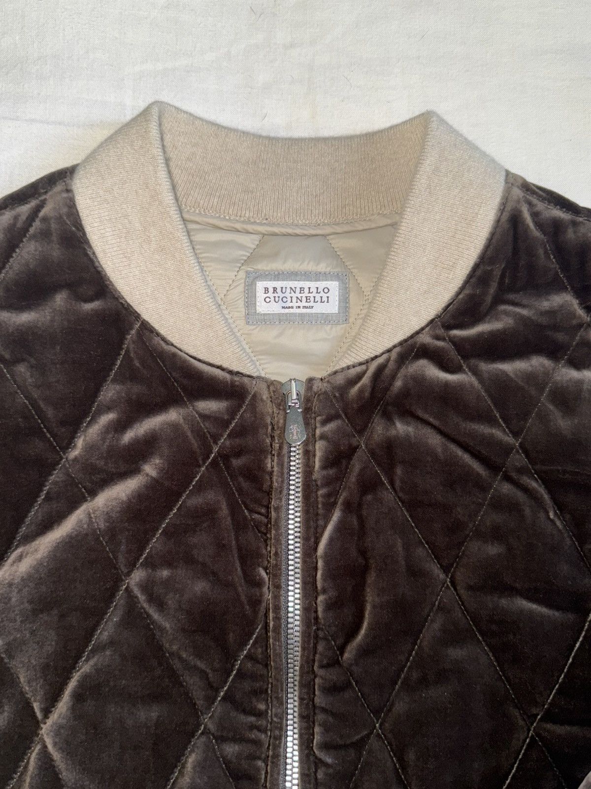 Brunello Cucinelli Brunello cucinelli Brown quilted bomber Size US S / EU 44-46 / 1 - 3 Thumbnail