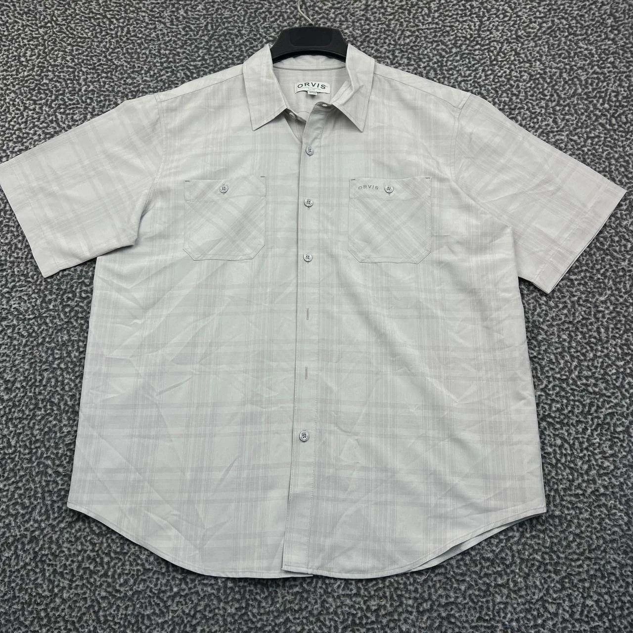Orvis Orvis Button Up Shirt Men Plaid Short Sleeve Collared XL Size US XL / EU 56 / 4 - 1 Thumbnail