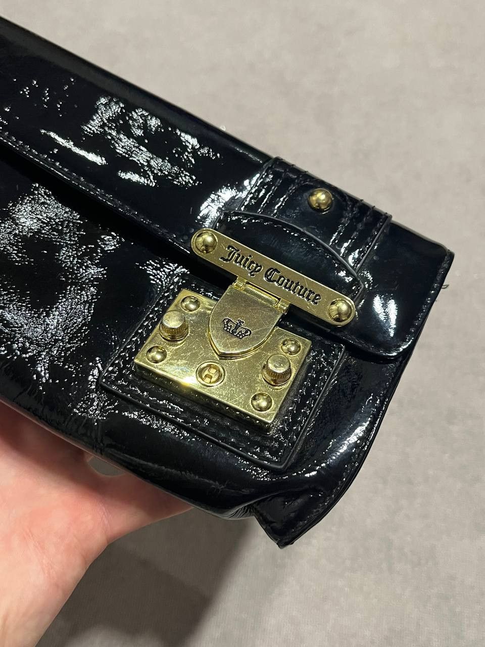 Juicy Couture Juicy Couture Women`s Bag Black Clutch Y2K Handbag Size ONE SIZE - 4 Thumbnail