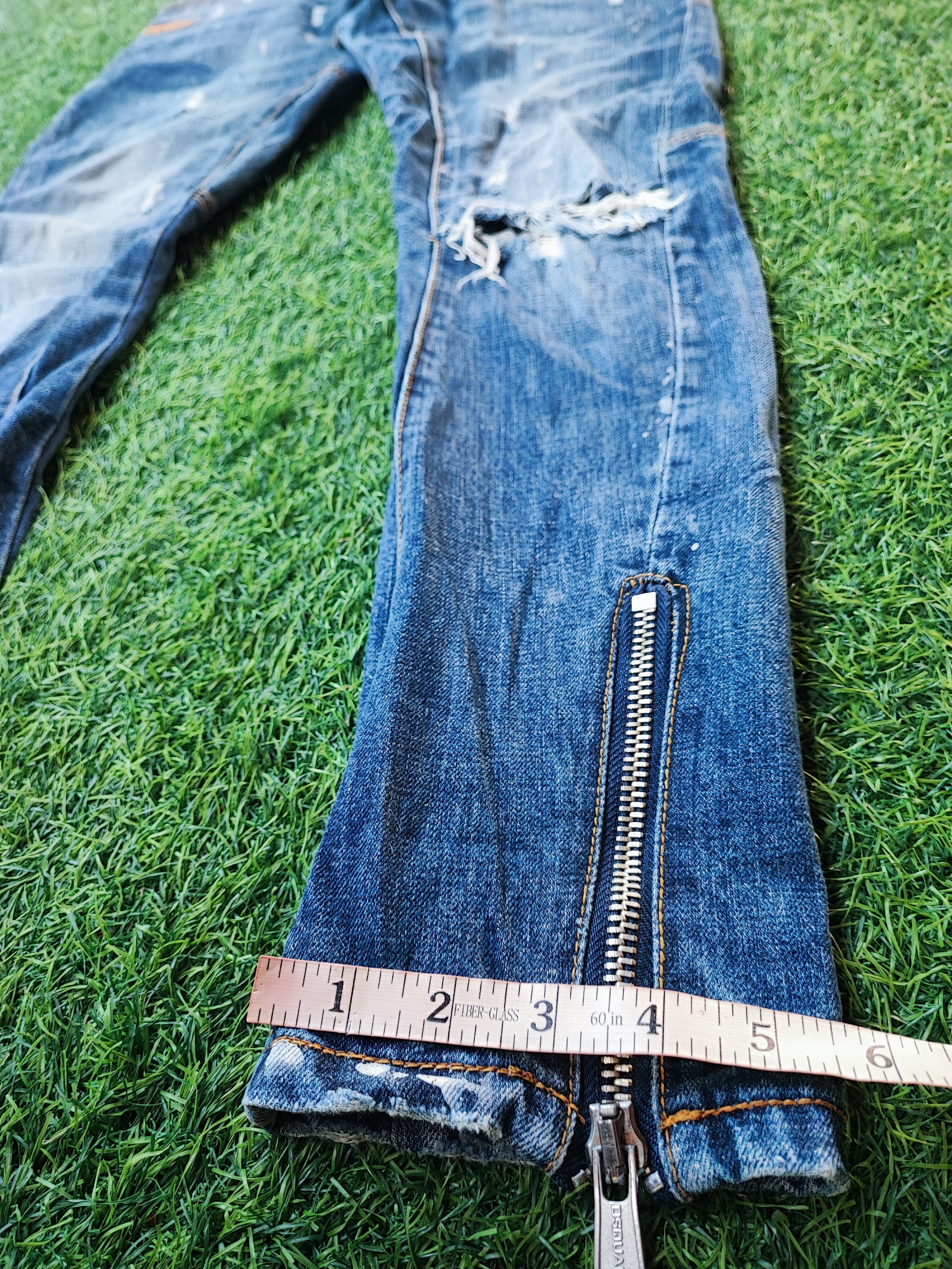 Dsquared2 Dsquared2 Thrashed Distressed Jeans ERD Grunge Chrome Size US 31 - 11 Thumbnail