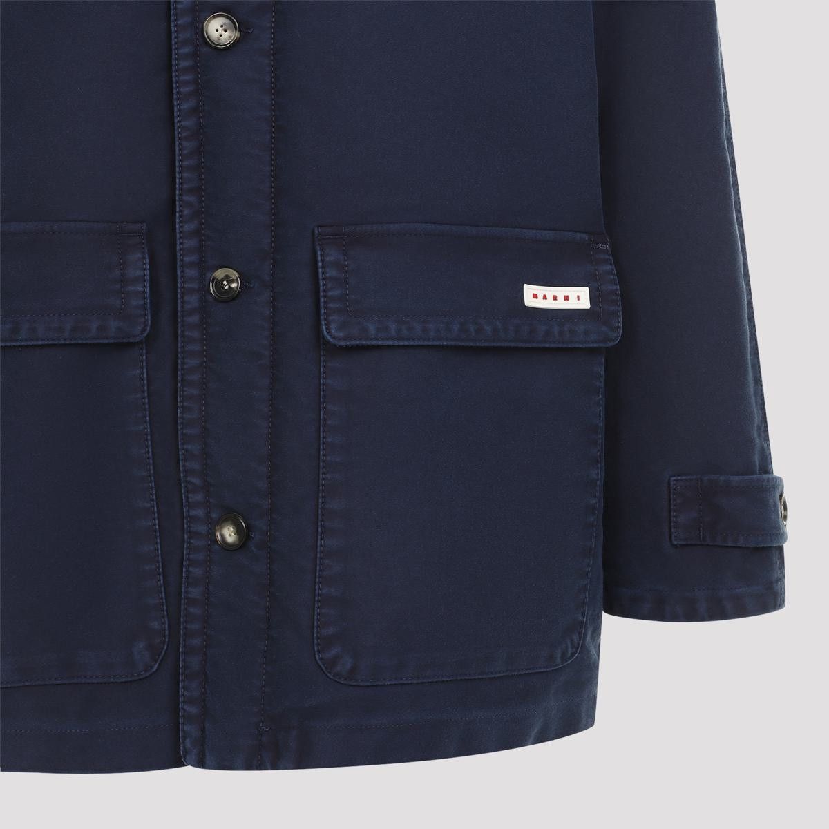 Marni o1w1db11025 Coat in Light Blue Size US XL / EU 56 / 4 - 4 Thumbnail