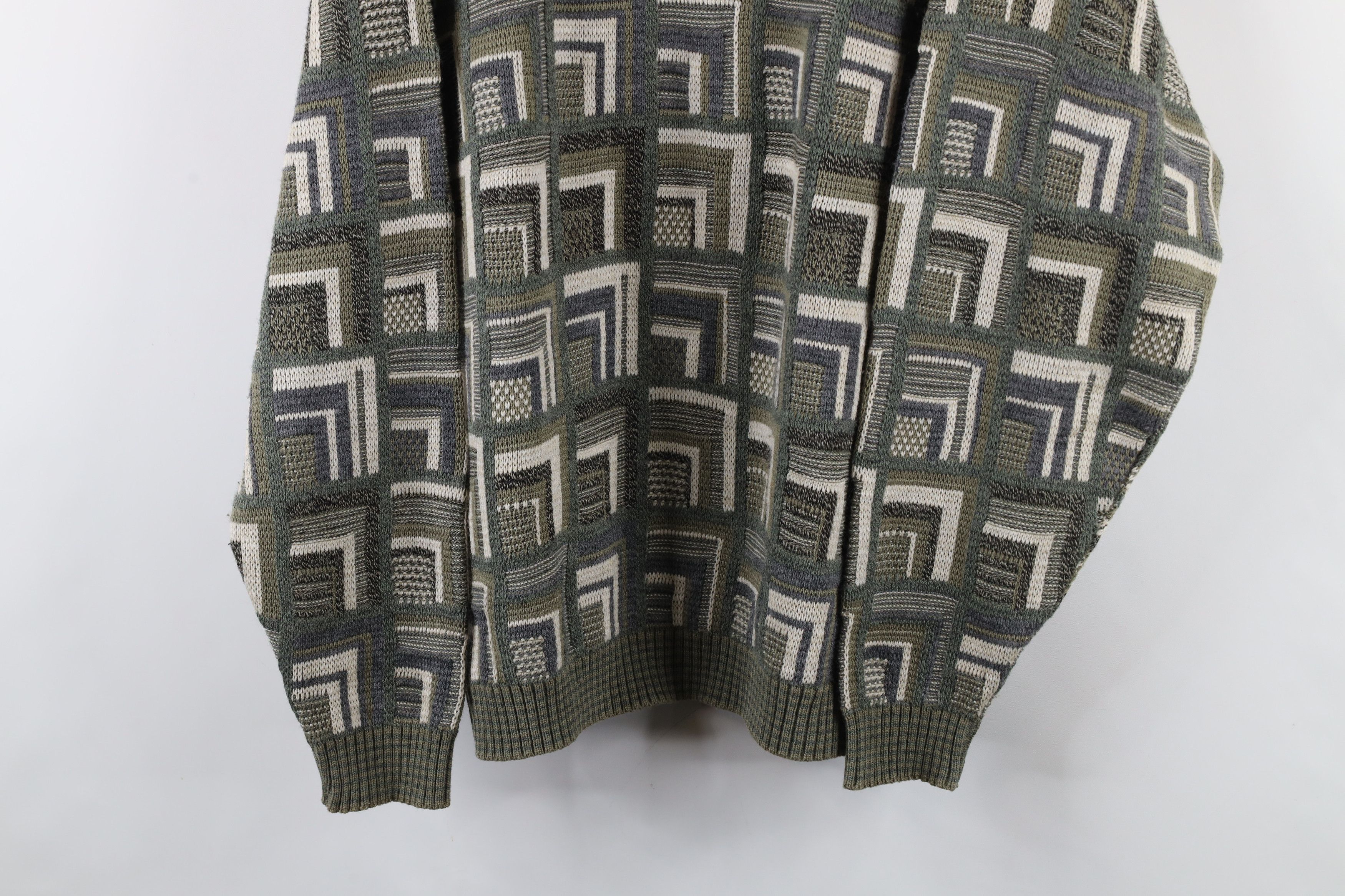 Vintage Vintage 90s Streetwear Trippy Knit Crewneck Sweater Acrylic Size US L / EU 52-54 / 3 - 3 Thumbnail