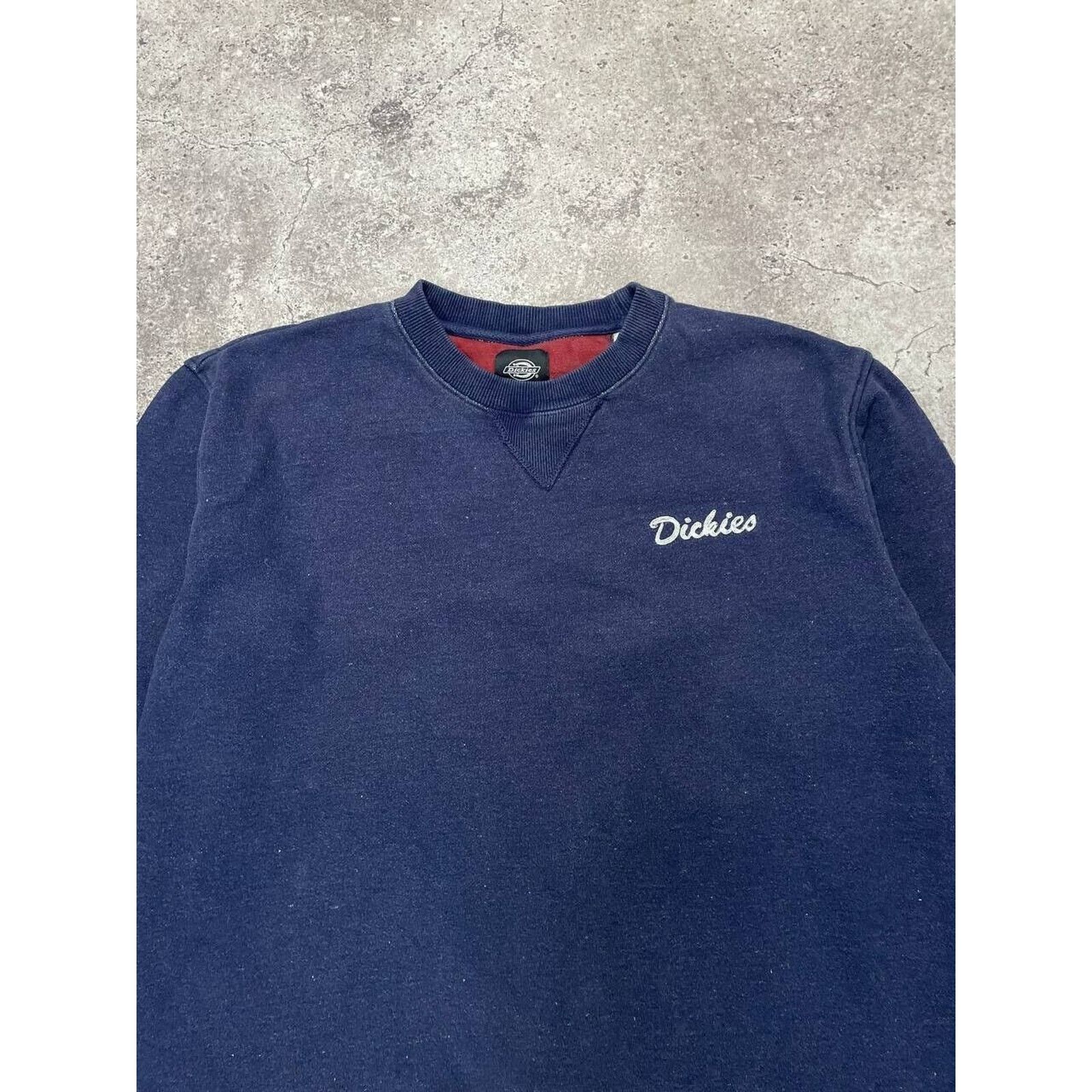 Dickies × Vintage Vintage Dickies Navy Blue Crewneck Sweatshirt Large Size US L / EU 52-54 / 3 - 3 Thumbnail