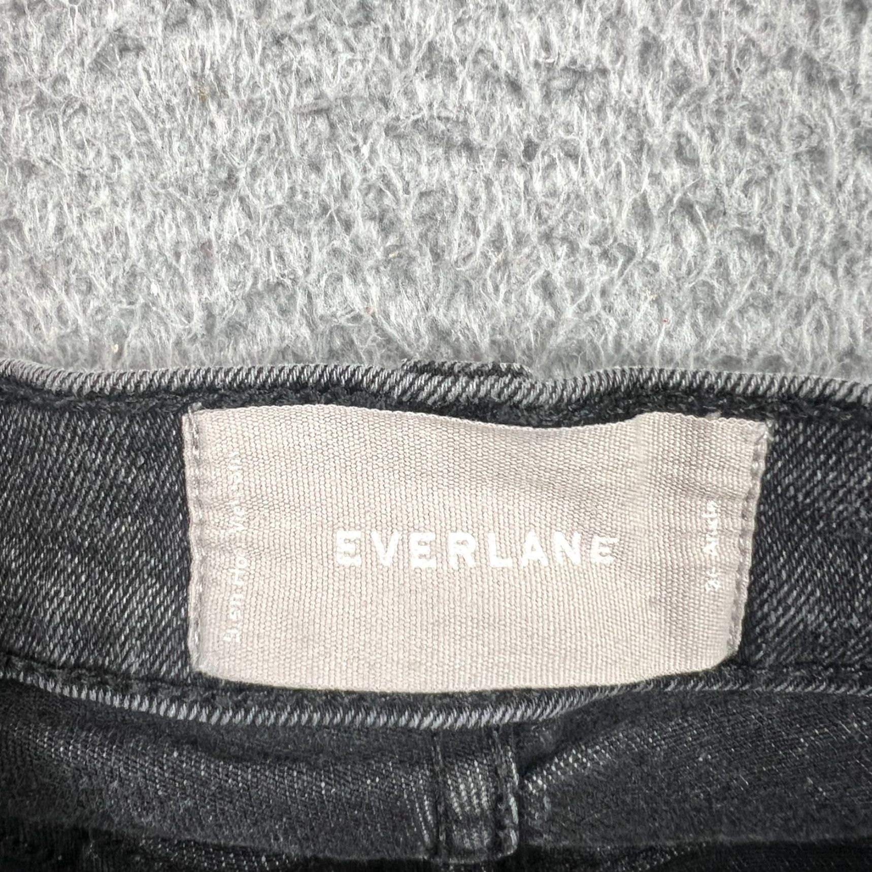 Everlane Everlane High Rise Straight Ankle Jeans Womens 26 Black Denim Size 24" / US 00 / IT 34 - 6 Thumbnail
