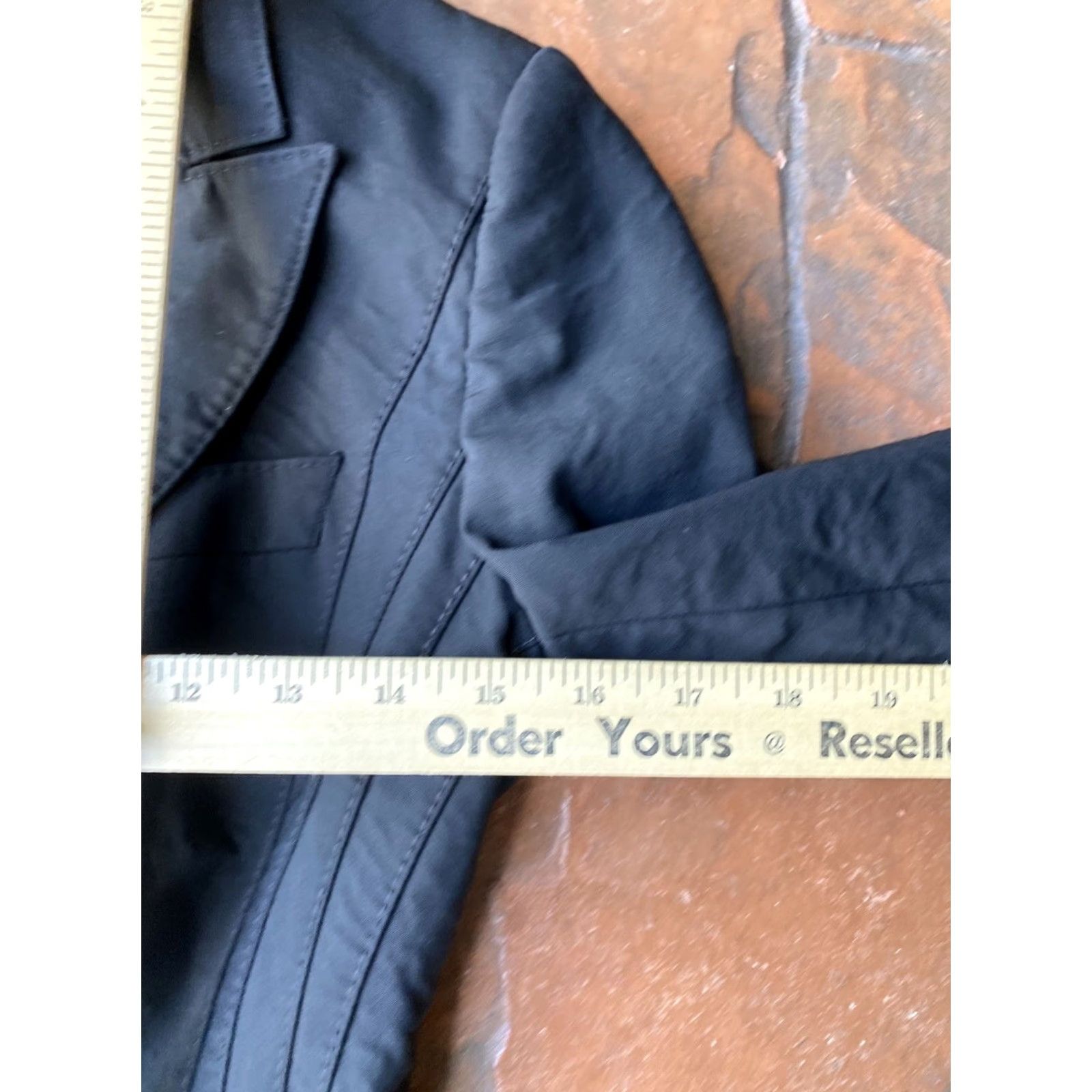Karen Millen Karen Millen Blazer Jacket Women's 4 Black Two Button Wool Long Sleeve Business Medium Regular Classic Designer Blazer Size S / US 4 / IT 40 - 7 Thumbnail