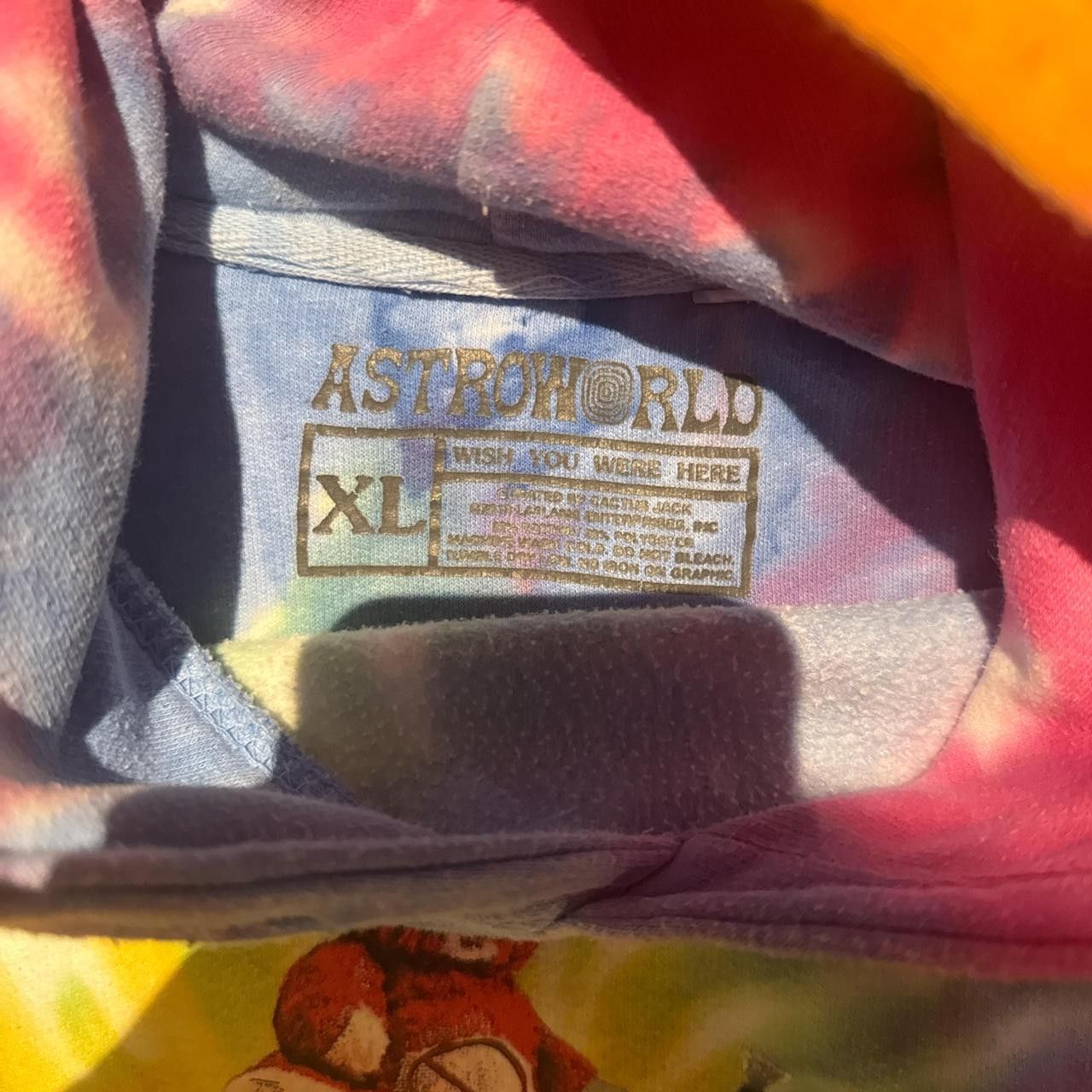 TRAVIS SCOTT ASTROWORLD TOUR XL SIZE ‘WISH YOU WERE HERE’