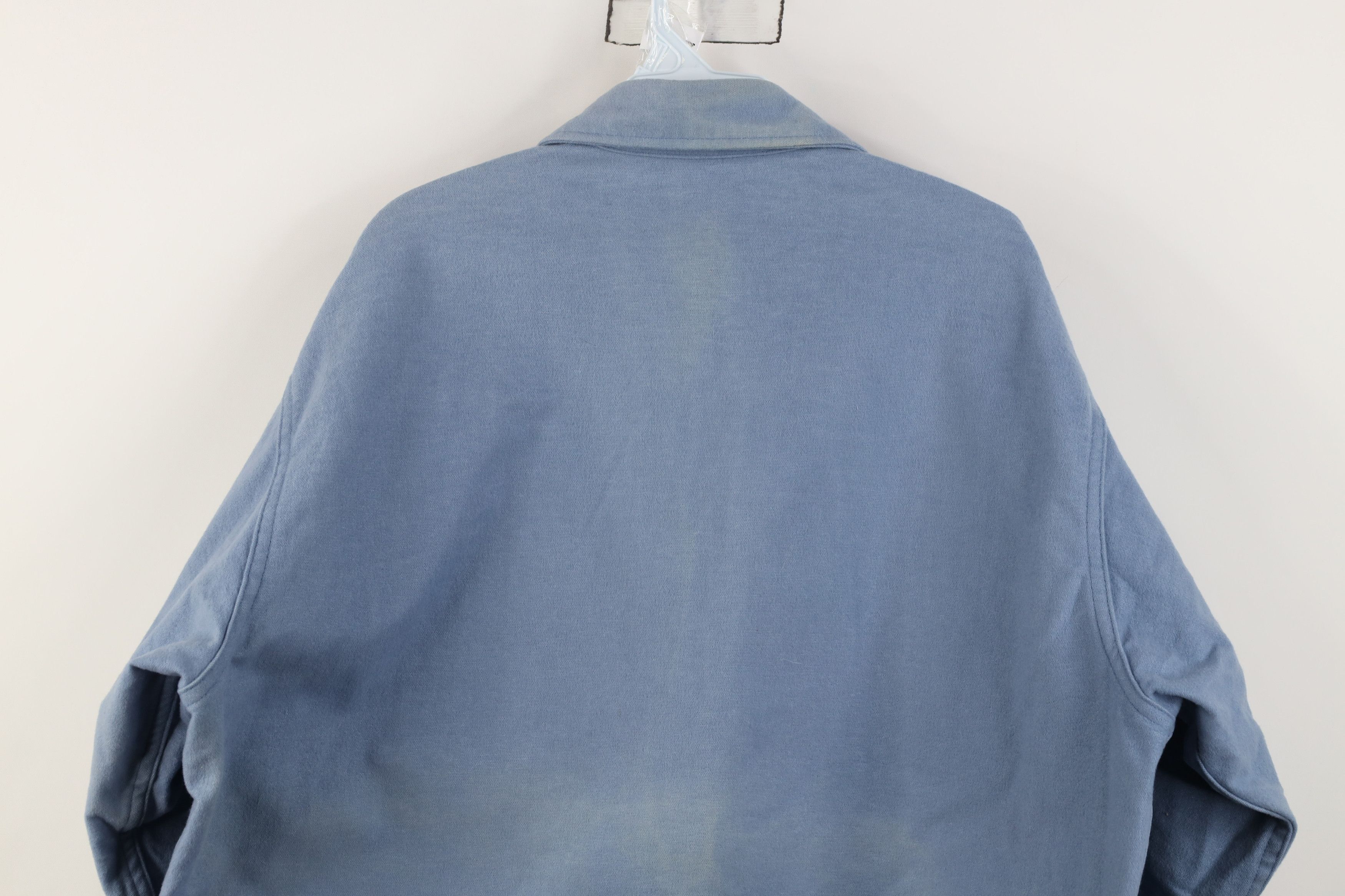 Vintage Vintage 70s Big Mac Chamois Cloth Button Shirt Blue USA Size US XL / EU 56 / 4 - 14 Thumbnail