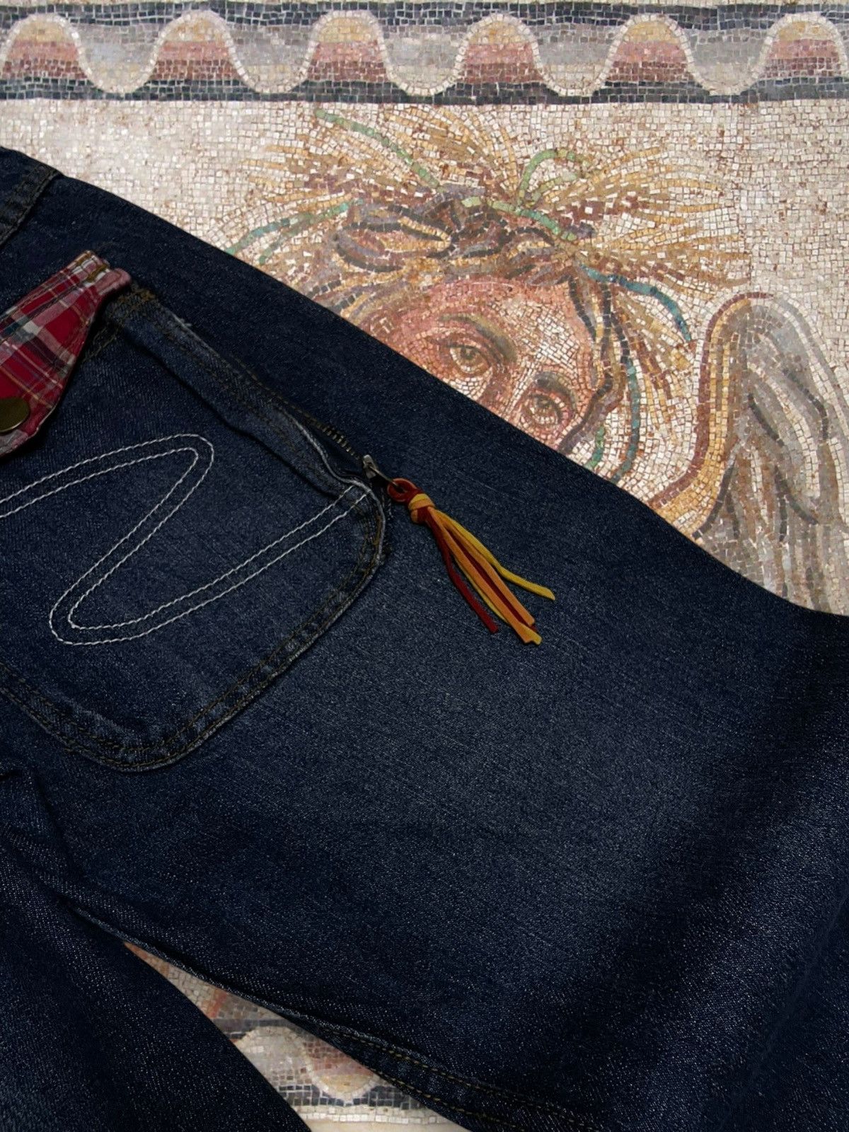 Hysteric Glamour Vintate Og 1990s Japan Designer Sunny Smith Patchwork Grunge Size US 32 / EU 48 - 18 Thumbnail