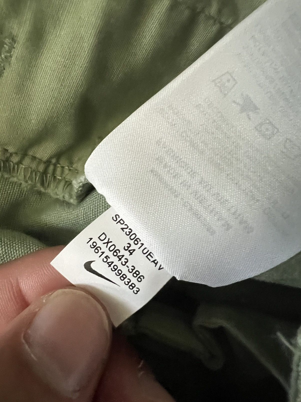 Nike Nike Men's Life Pleated Chino Shorts Oil Green/White Size US 34 / EU 50 - 10 Thumbnail